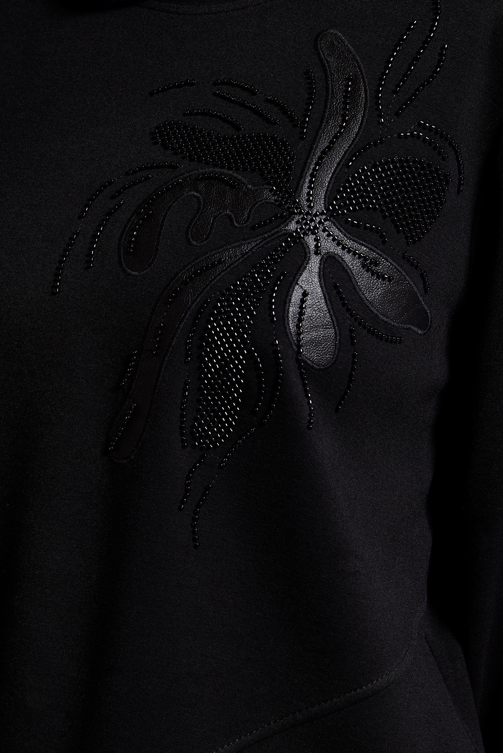 Hijab clothing BLACK PATTERNED TRACKSUIT TUNIC 45114