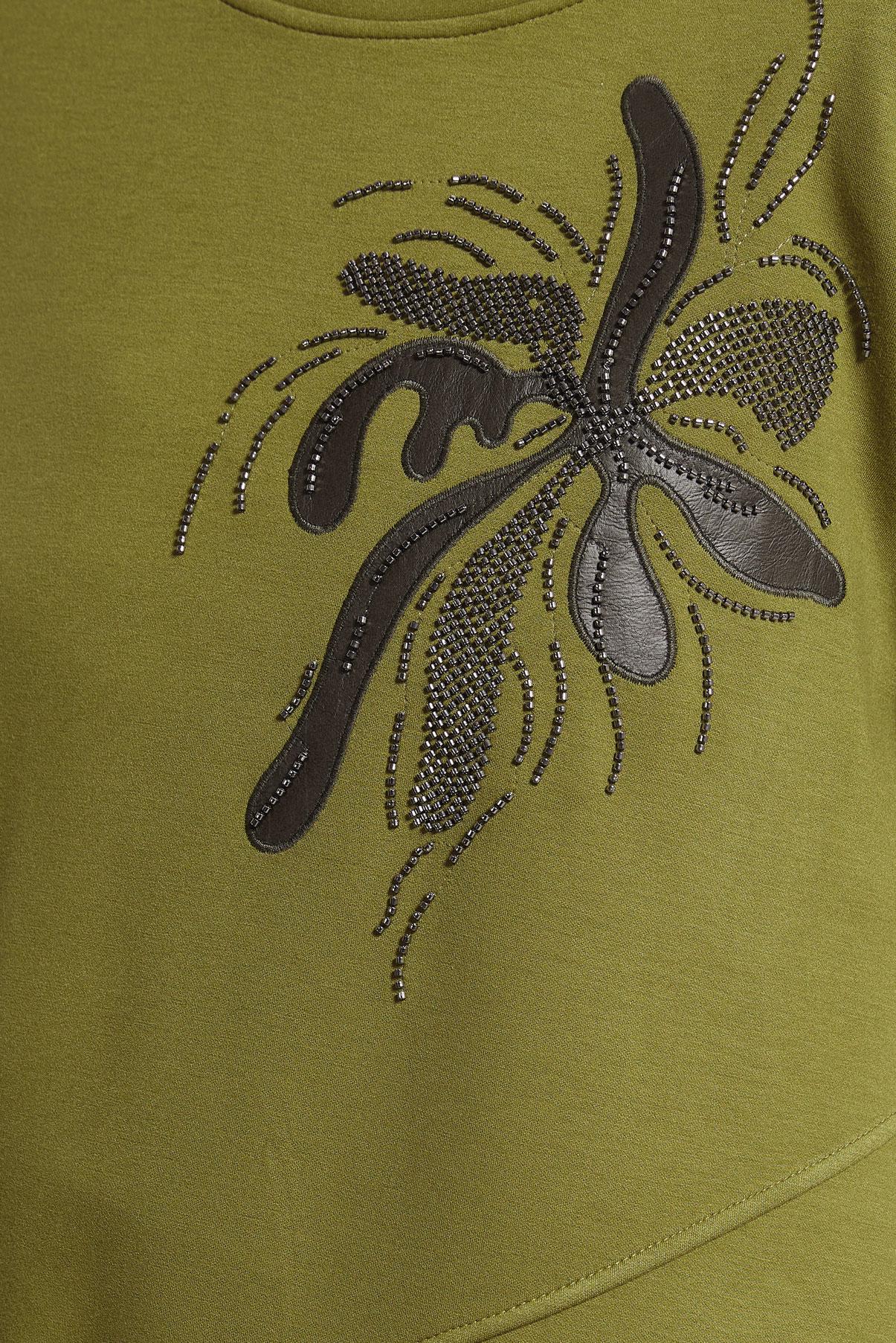 Hijab clothing GREEN PATTERNED TRACKSUIT TUNIC 45114