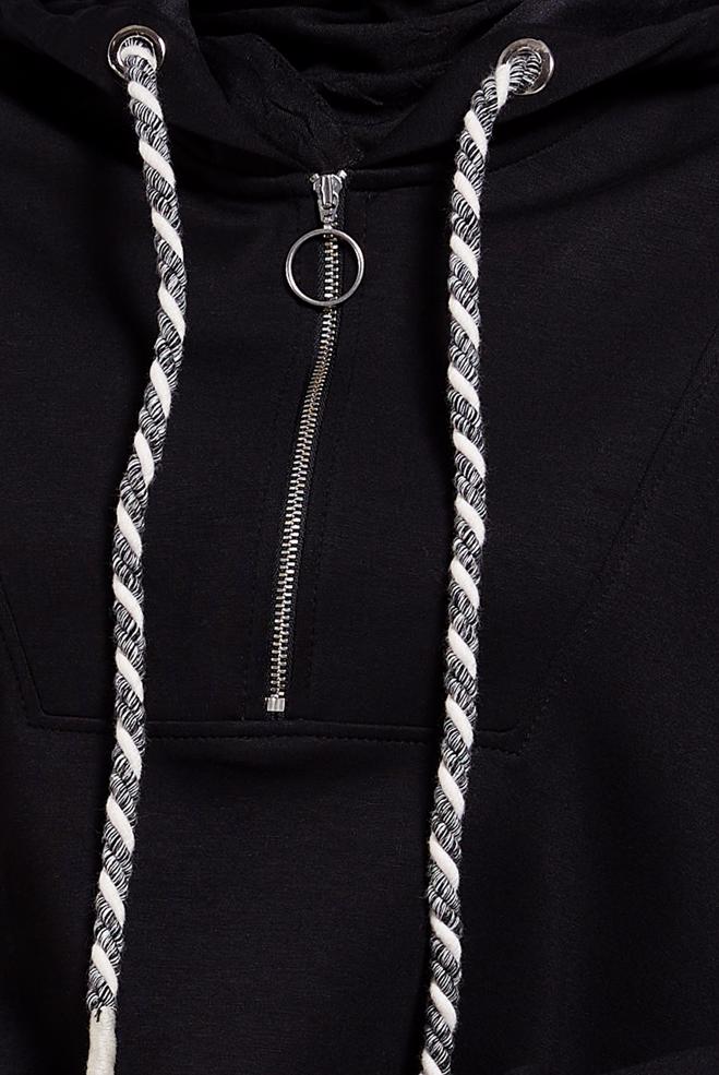 Vêtements hijab NOIR ENSEMBLE DE SURVÊTEMENT À CAPUCHE 45134 - ALVİNA