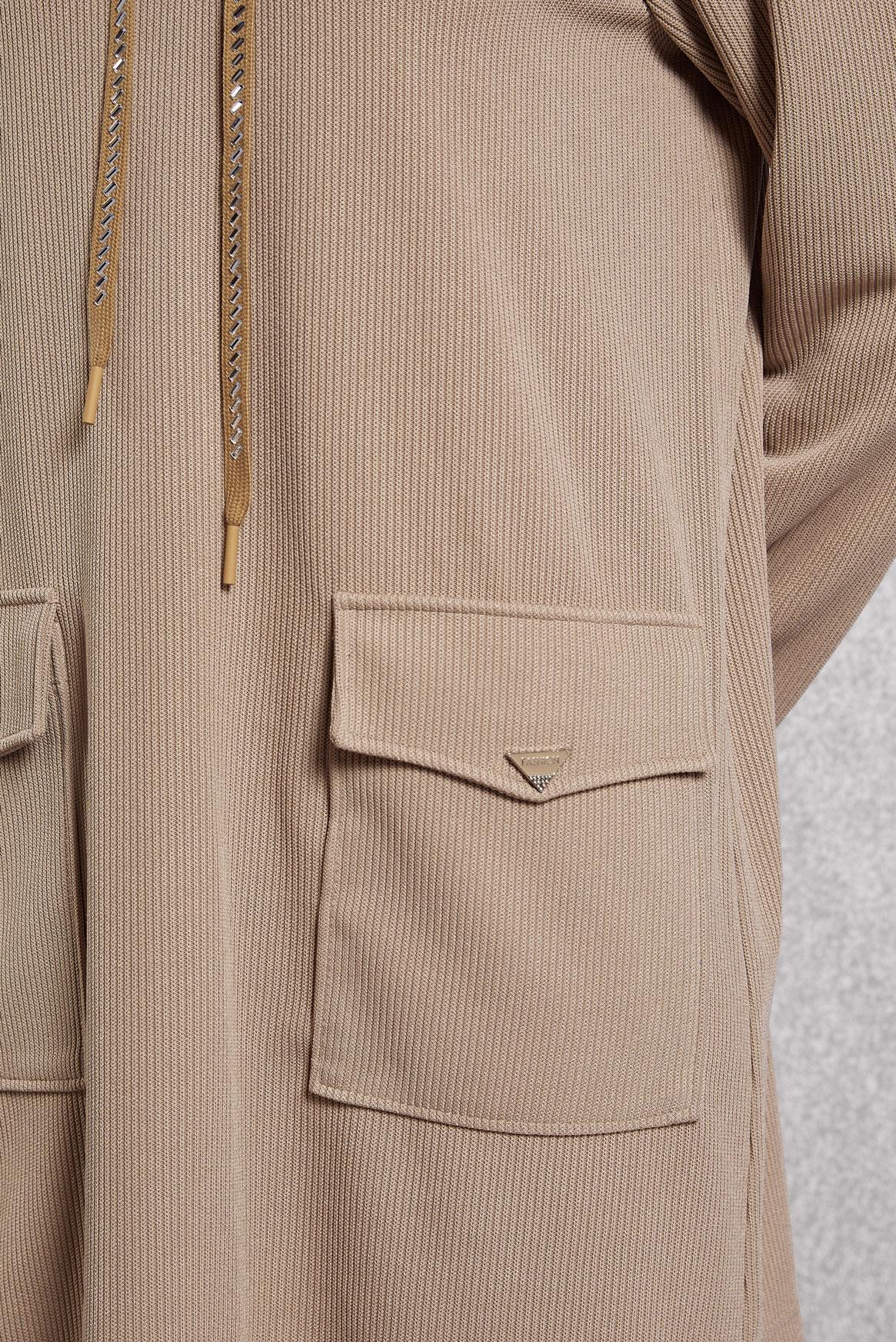 Vêtements hijab SABLE TUNIQUE DE SURVÊTEMENT À CAPUCHE 45135