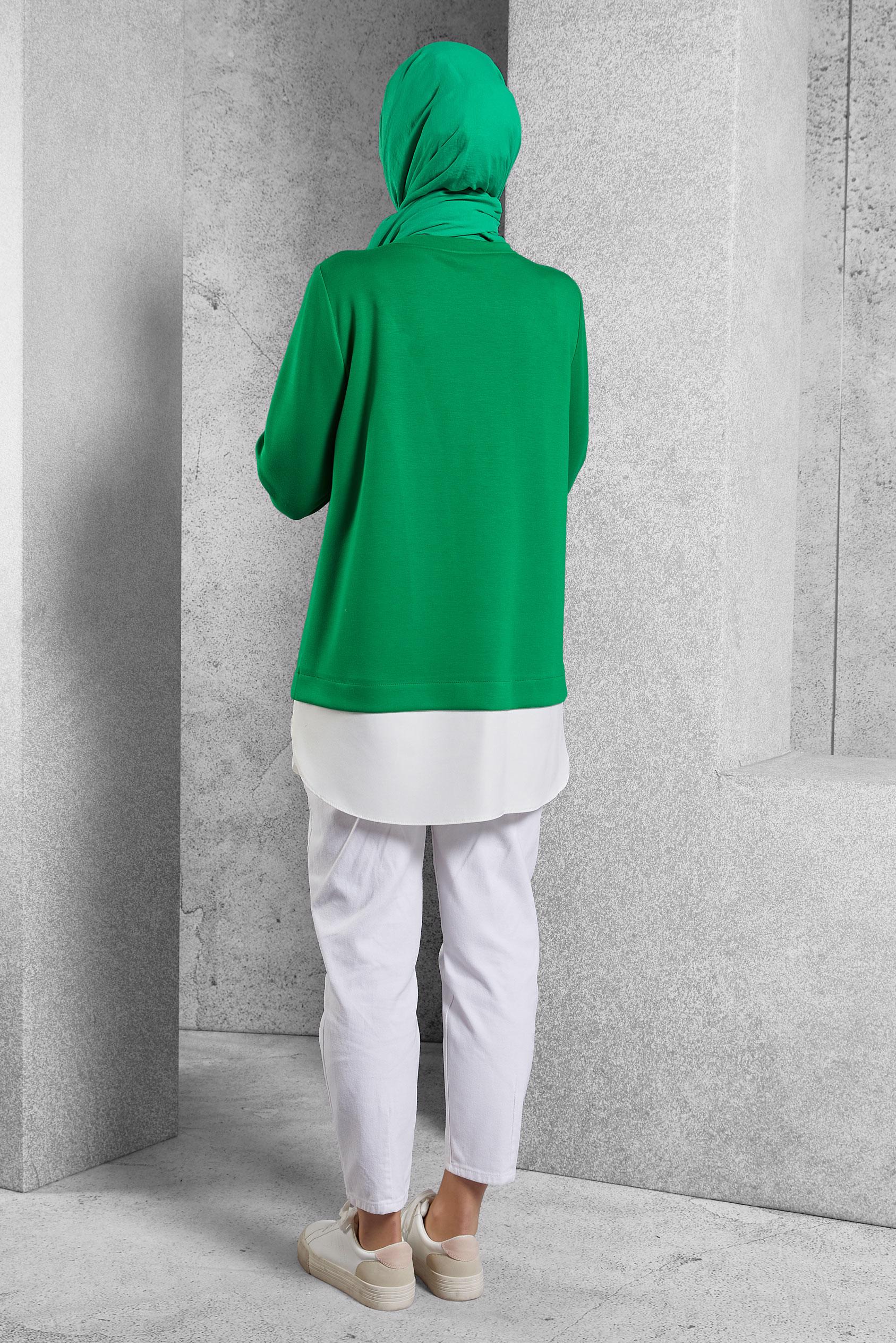 Vêtements hijab VERT TUNIQUE DE SURVÊTEMENT 45153