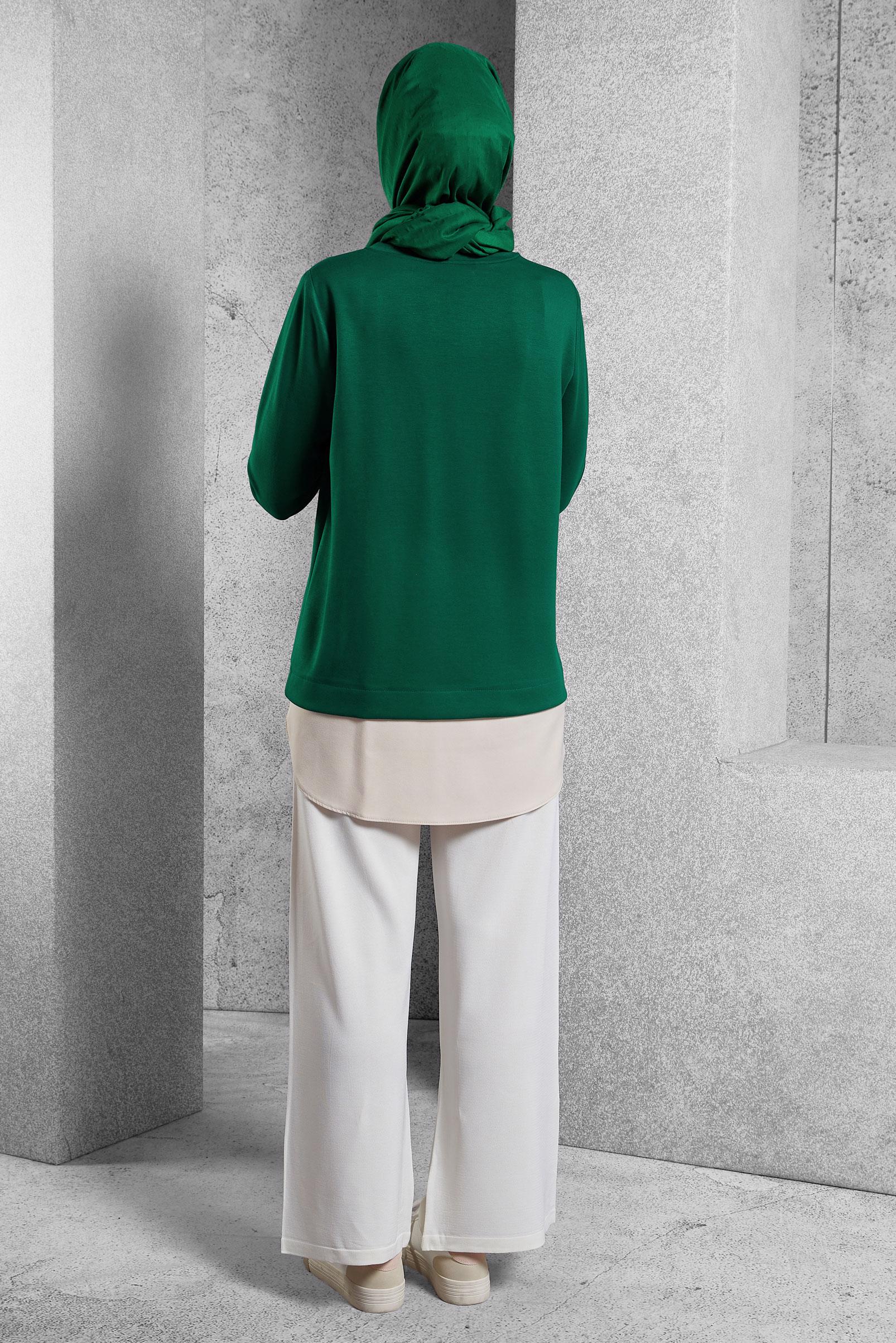 Vêtements hijab VERT TUNIQUE DE SURVÊTEMENT 45153