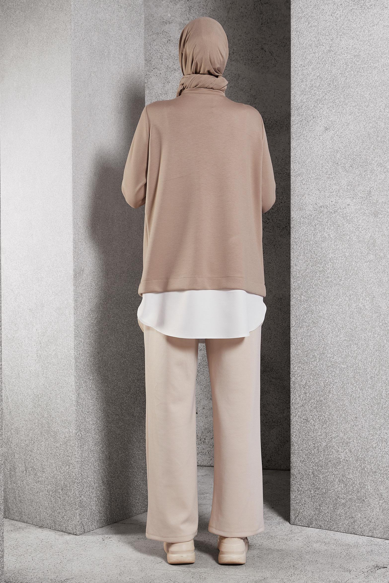 Vêtements hijab BRUN TUNIQUE DE SURVÊTEMENT 45153