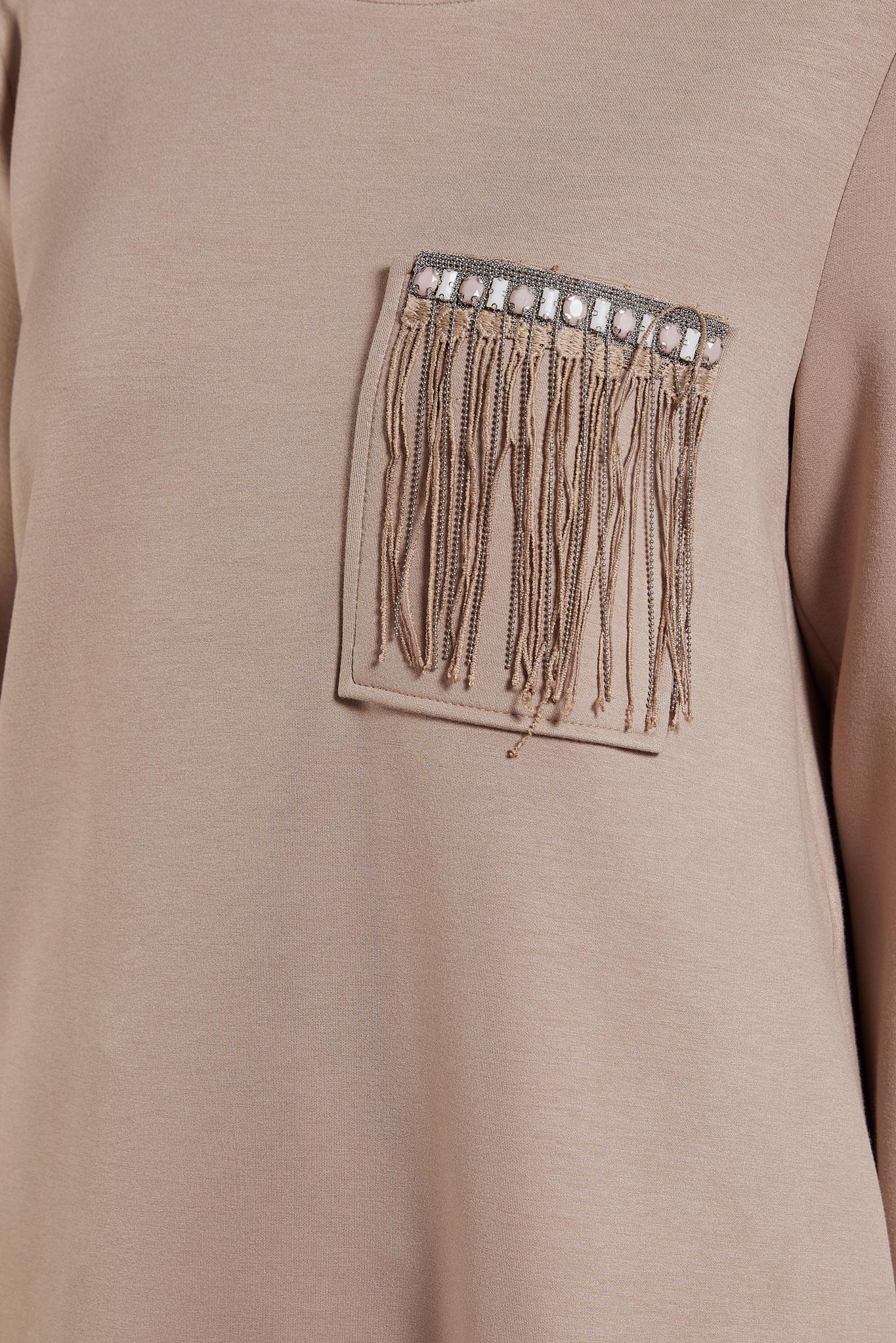 Vêtements hijab BRUN TUNIQUE DE SURVÊTEMENT 45153