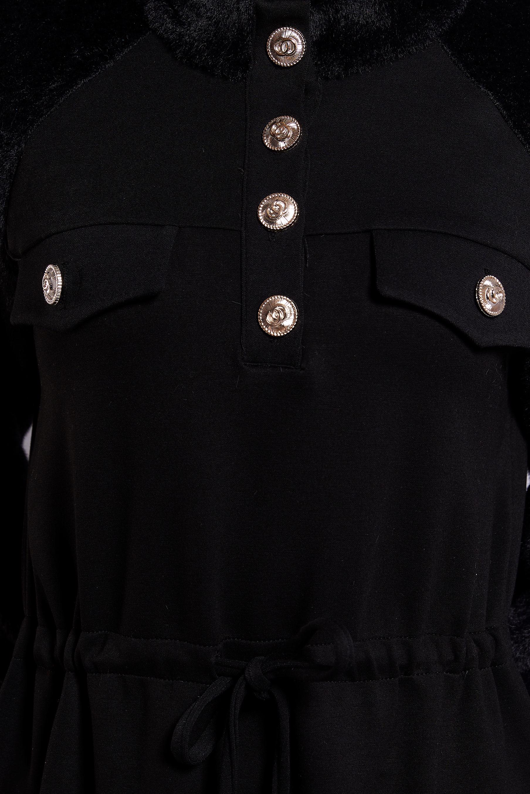 Vêtements hijab NOIR ROBE DE SURVÊTEMENT À TAILLE NOUÉE 45161