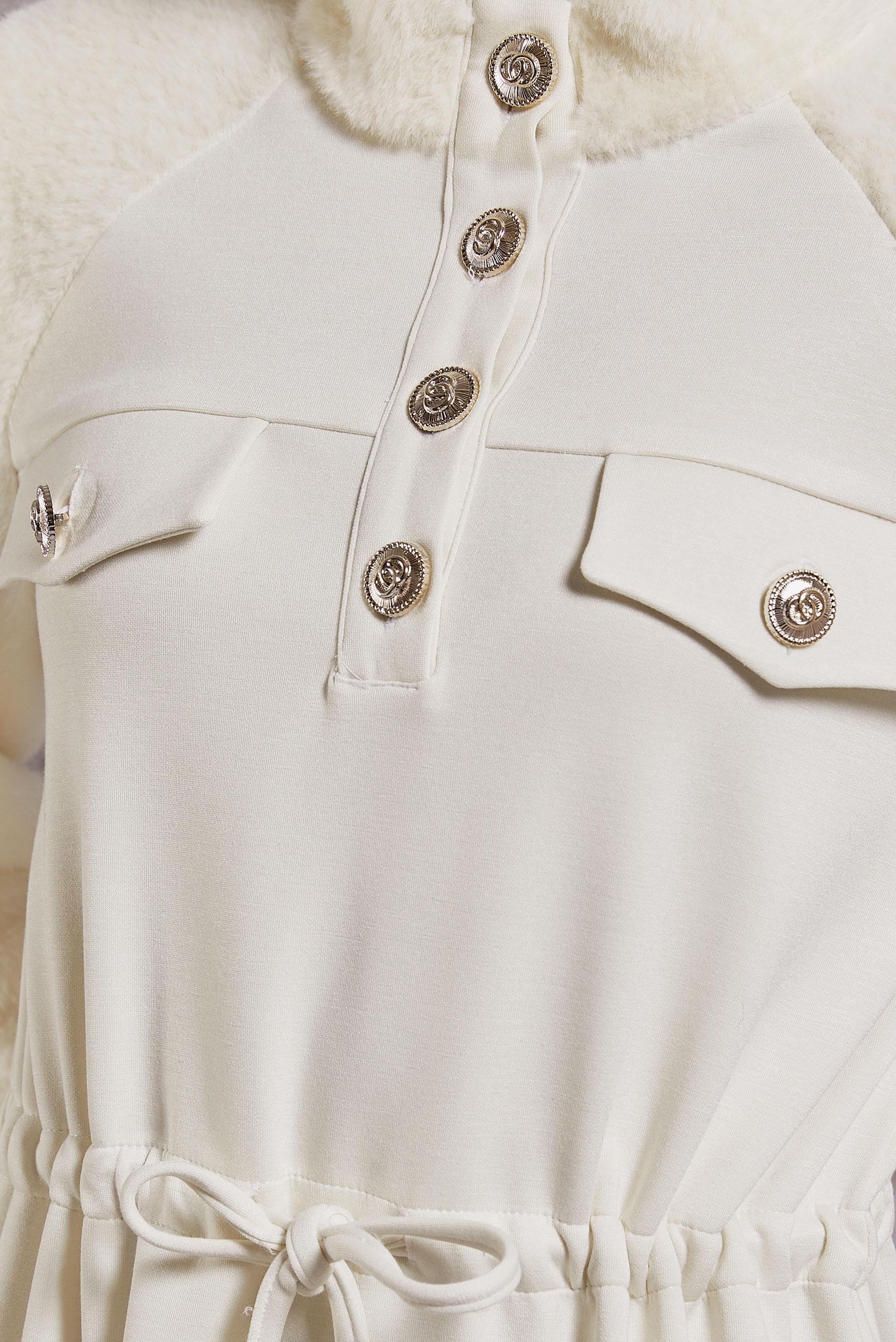 Vêtements hijab BLANC ROBE DE SURVÊTEMENT À TAILLE NOUÉE 45161