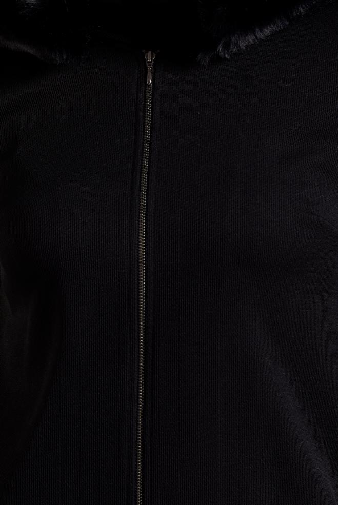 Vêtements hijab NOIR ENSEMBLE SURVÊTEMENT AVEC PANTALON 45179 - ALVİNA