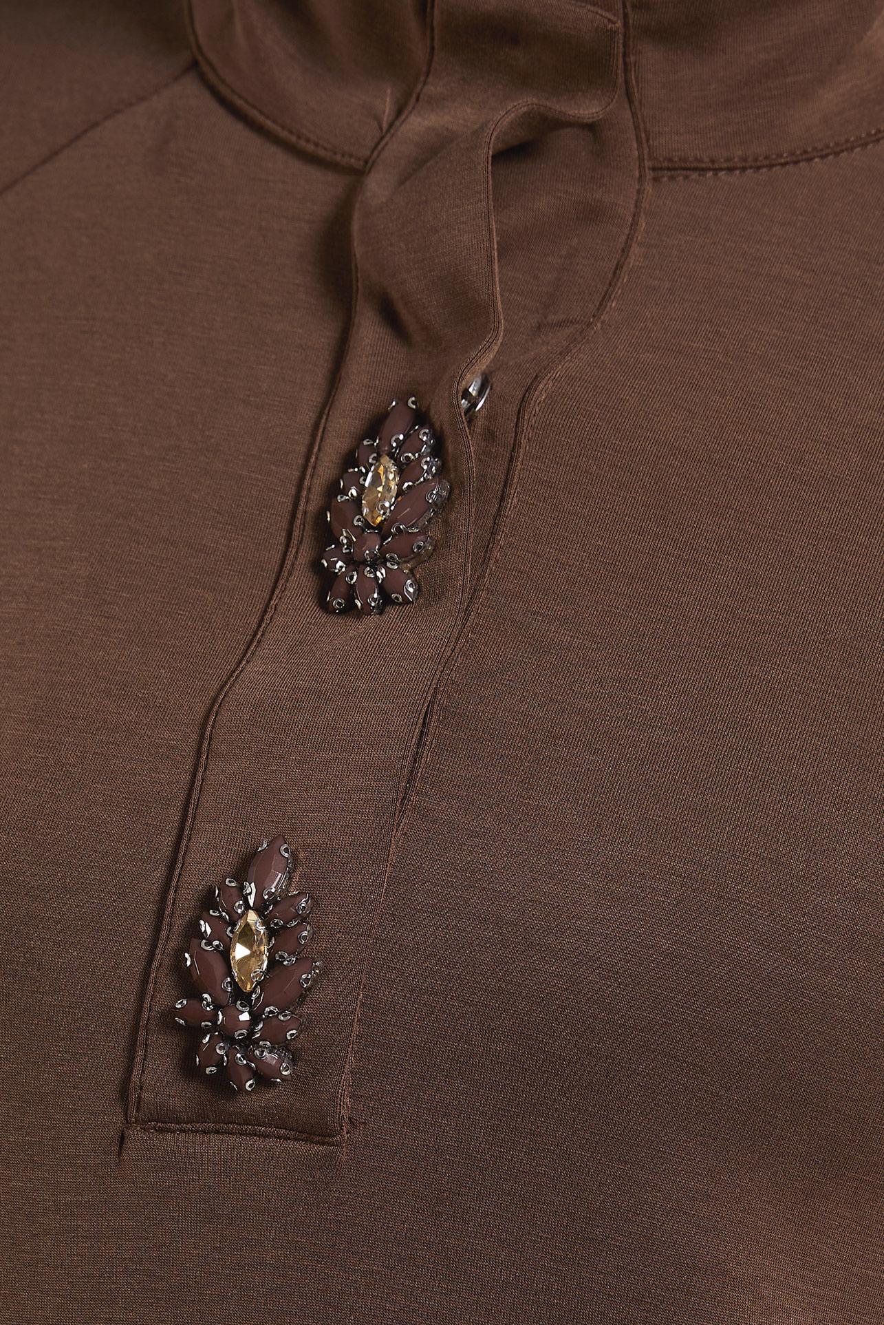 Tesettür giyim KAHVE PANTOLONLU EŞOFMAN TAKIM 45180