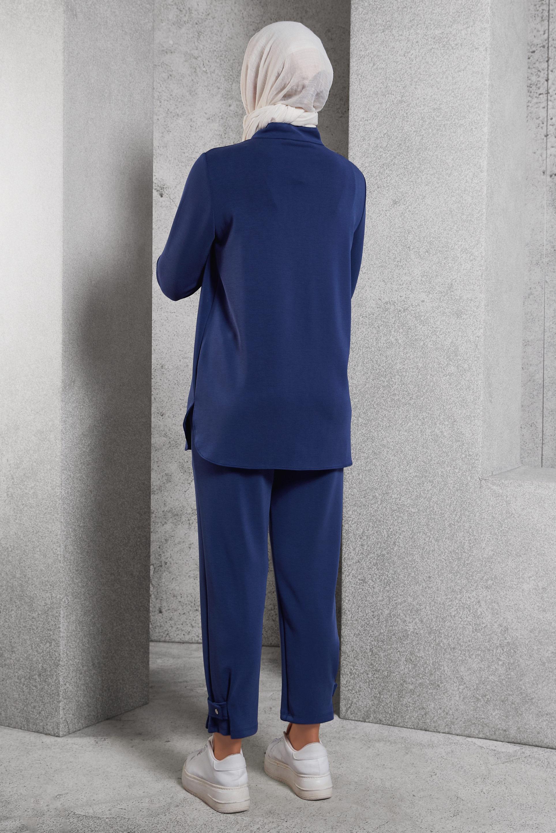 Tesettür giyim LACİVERT PANTOLONLU EŞOFMAN TAKIM 45180