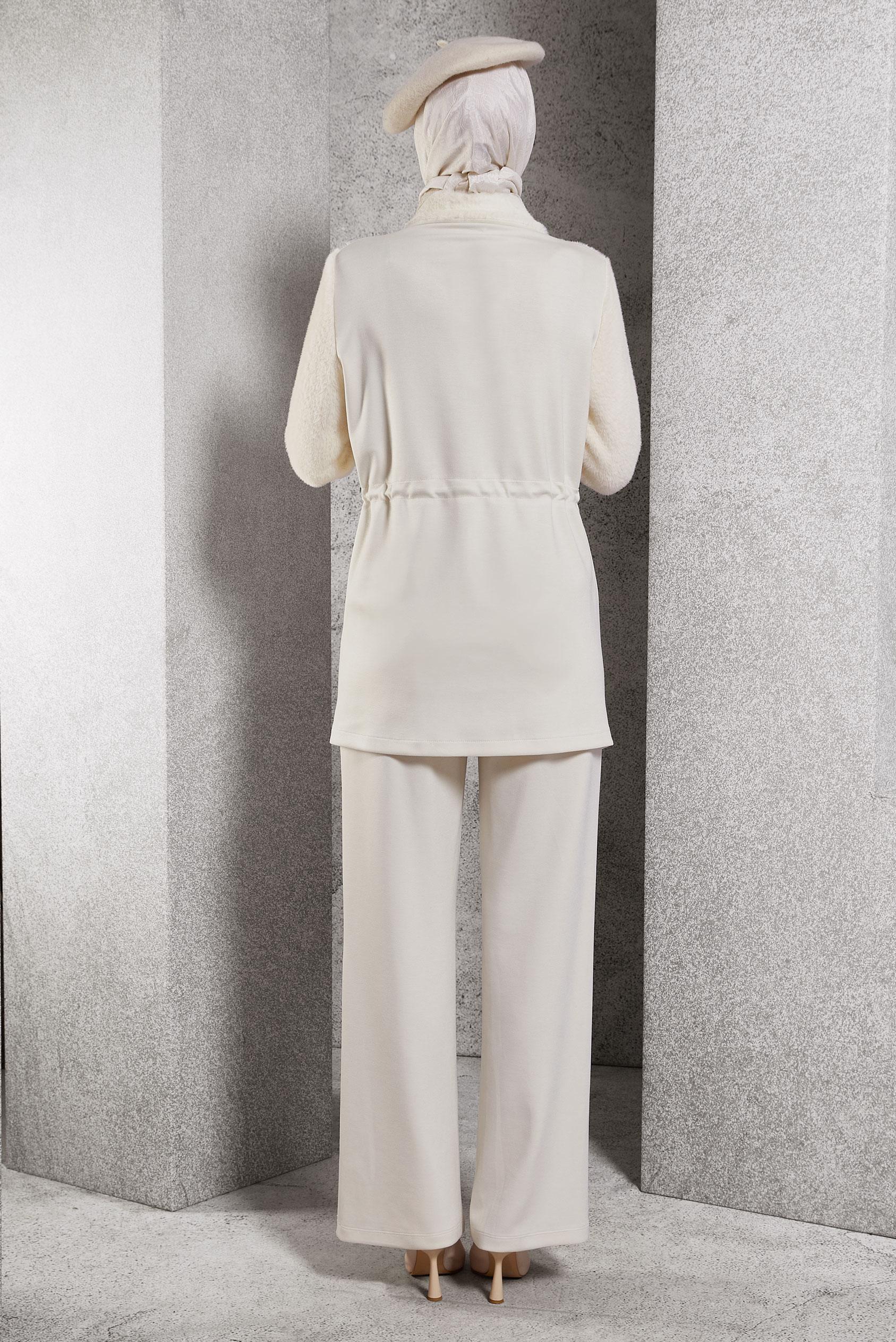 Vêtements hijab BLANC ENSEMBLE SURVÊTEMENT AVEC PANTALON 45200