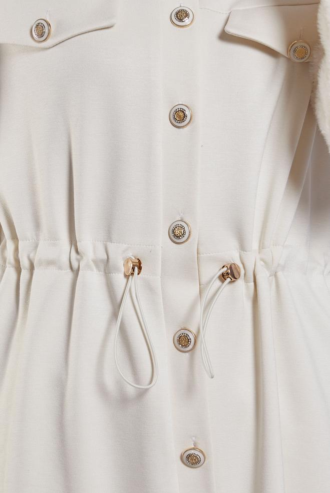 Vêtements hijab BLANC ENSEMBLE SURVÊTEMENT AVEC PANTALON 45200 - ALVİNA