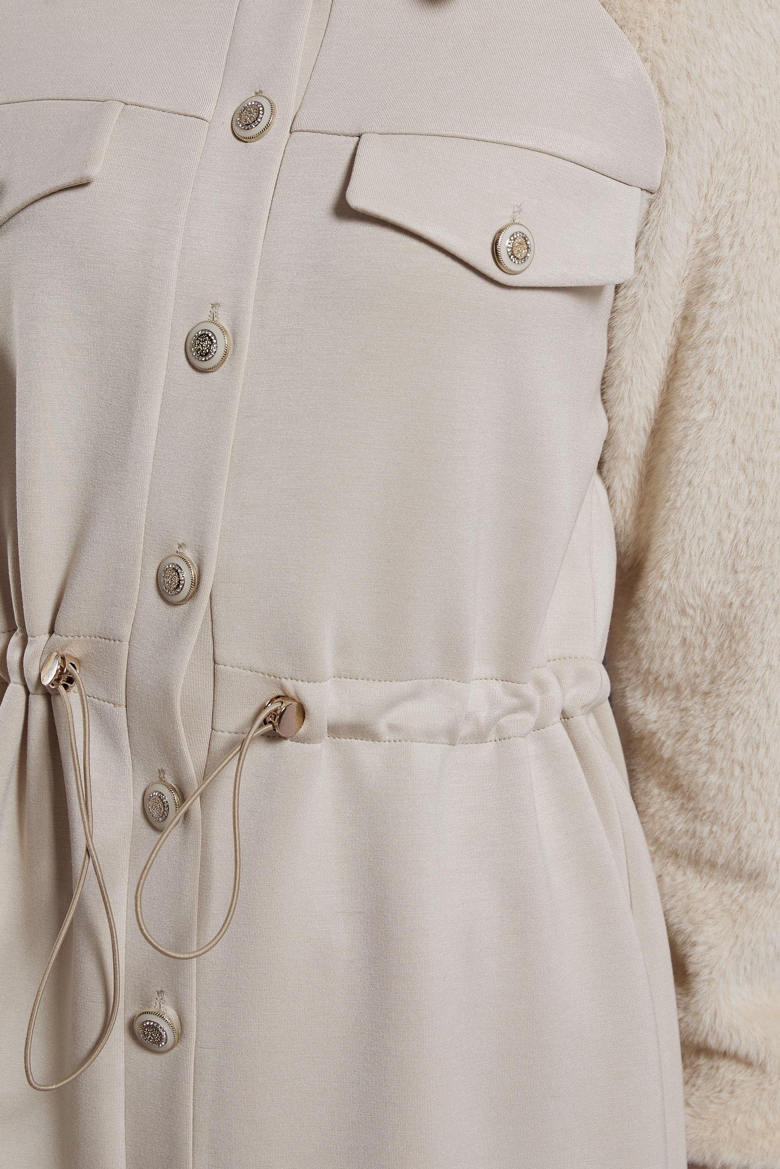 Vêtements hijab BEIGE ENSEMBLE SURVÊTEMENT AVEC PANTALON 45200