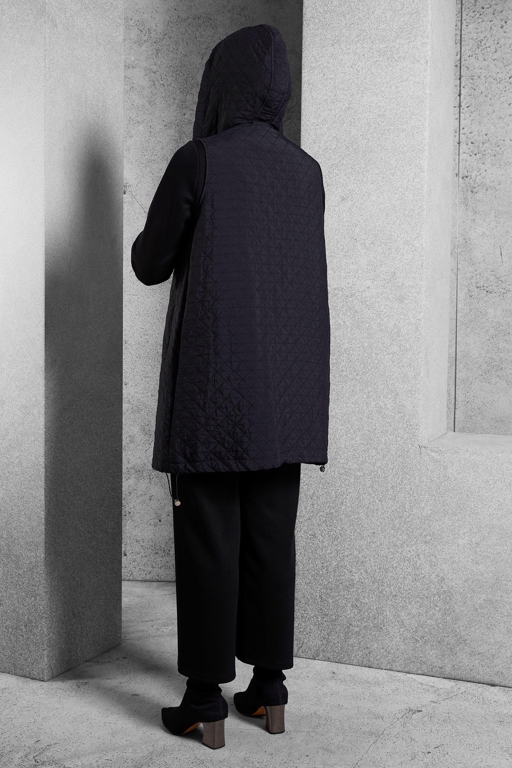 Vêtements hijab NOIR TUNIQUE DE SURVÊTEMENT AVEC GILET 45202