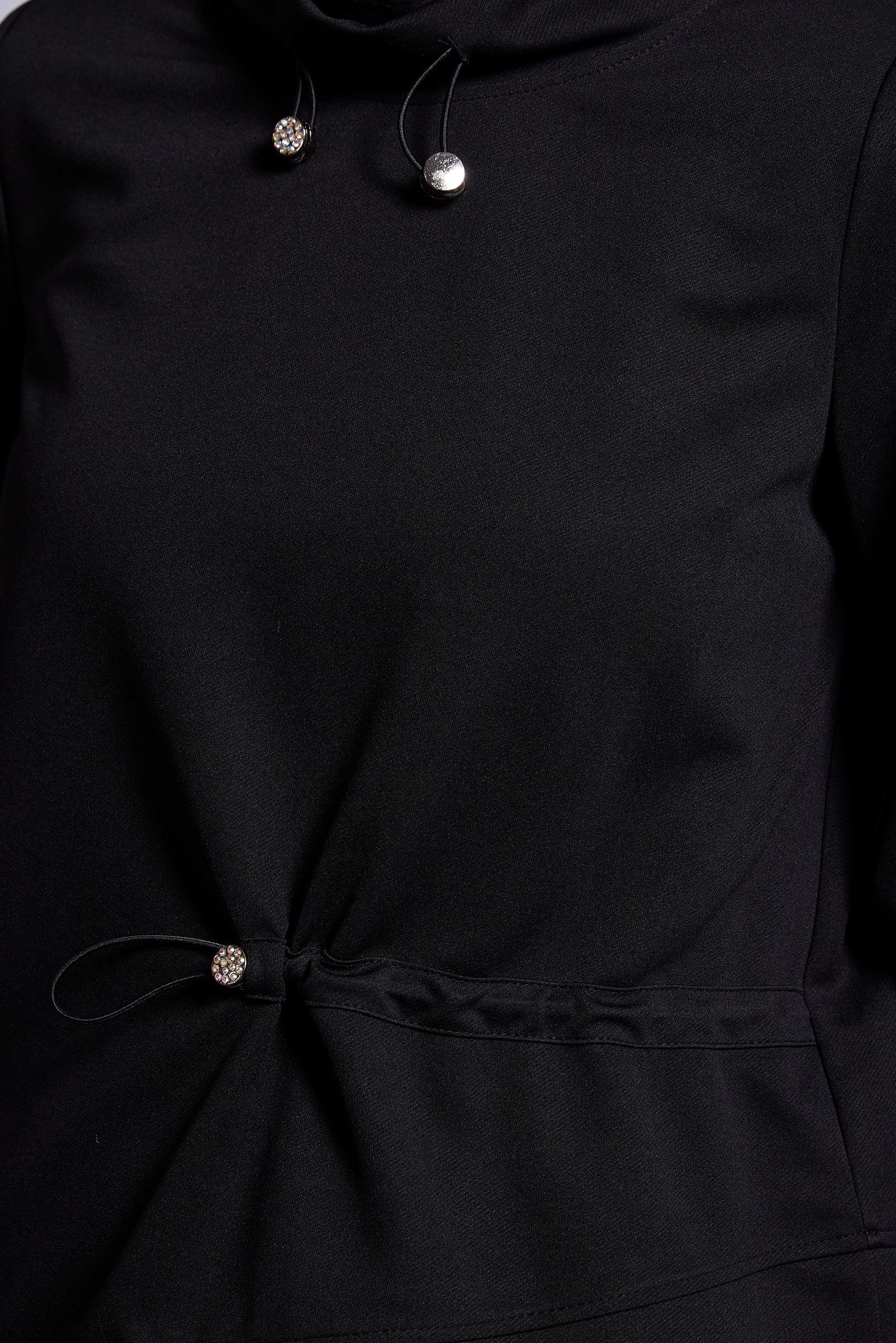 Vêtements hijab NOIR TUNIQUE DE SURVÊTEMENT COUPE ASYMÉTRIQUE 45210