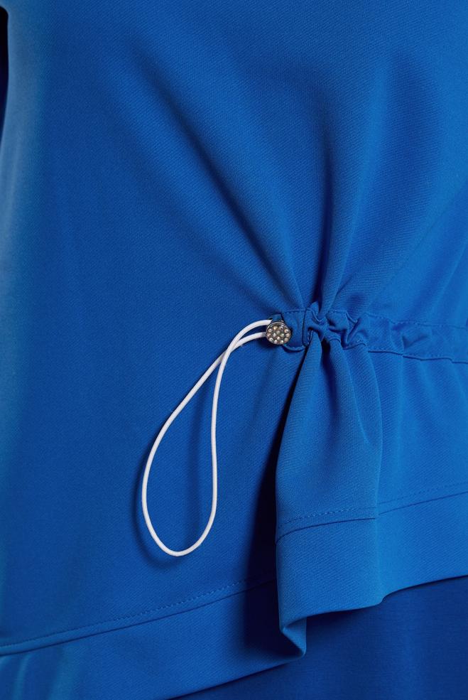 Tesettür giyim LACİVERT ASİMETRİK KESİM EŞOFMAN TUNİK 45210 - ALVİNA