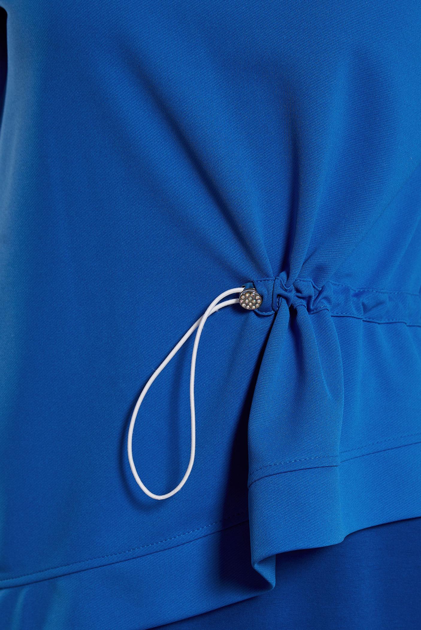 Vêtements hijab BLEU MARINE TUNIQUE DE SURVÊTEMENT COUPE ASYMÉTRIQUE 45210