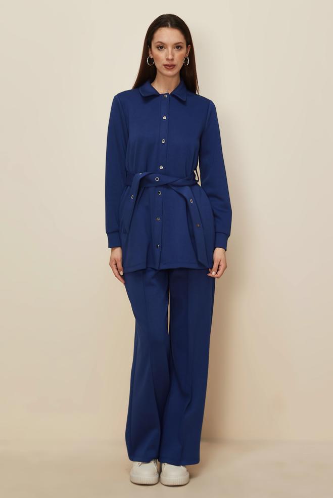 Tesettür giyim LACİVERT PANTOLONLU EŞOFMAN TAKIM 45245 - ALVİNA