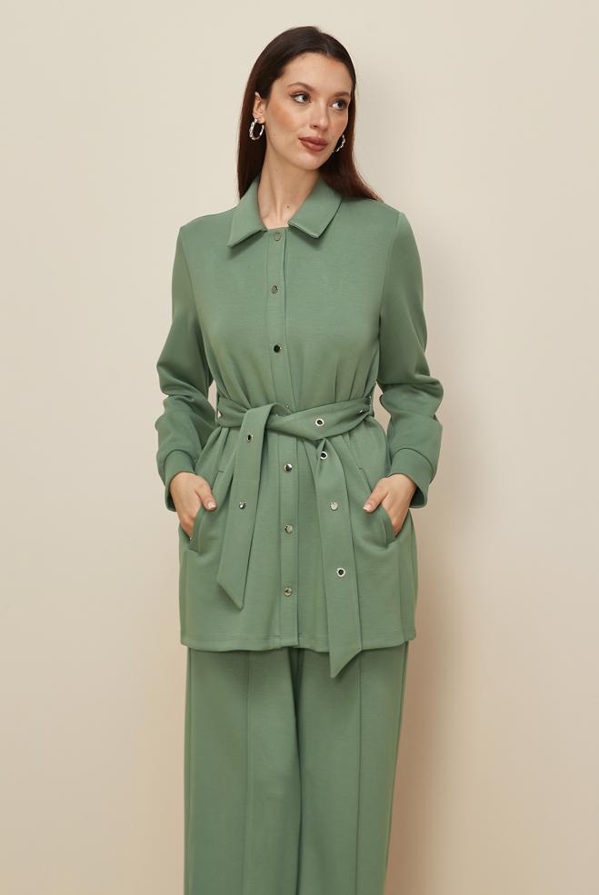 Tesettür giyim YEŞİL PANTOLONLU EŞOFMAN TAKIM 45245 - ALVİNA