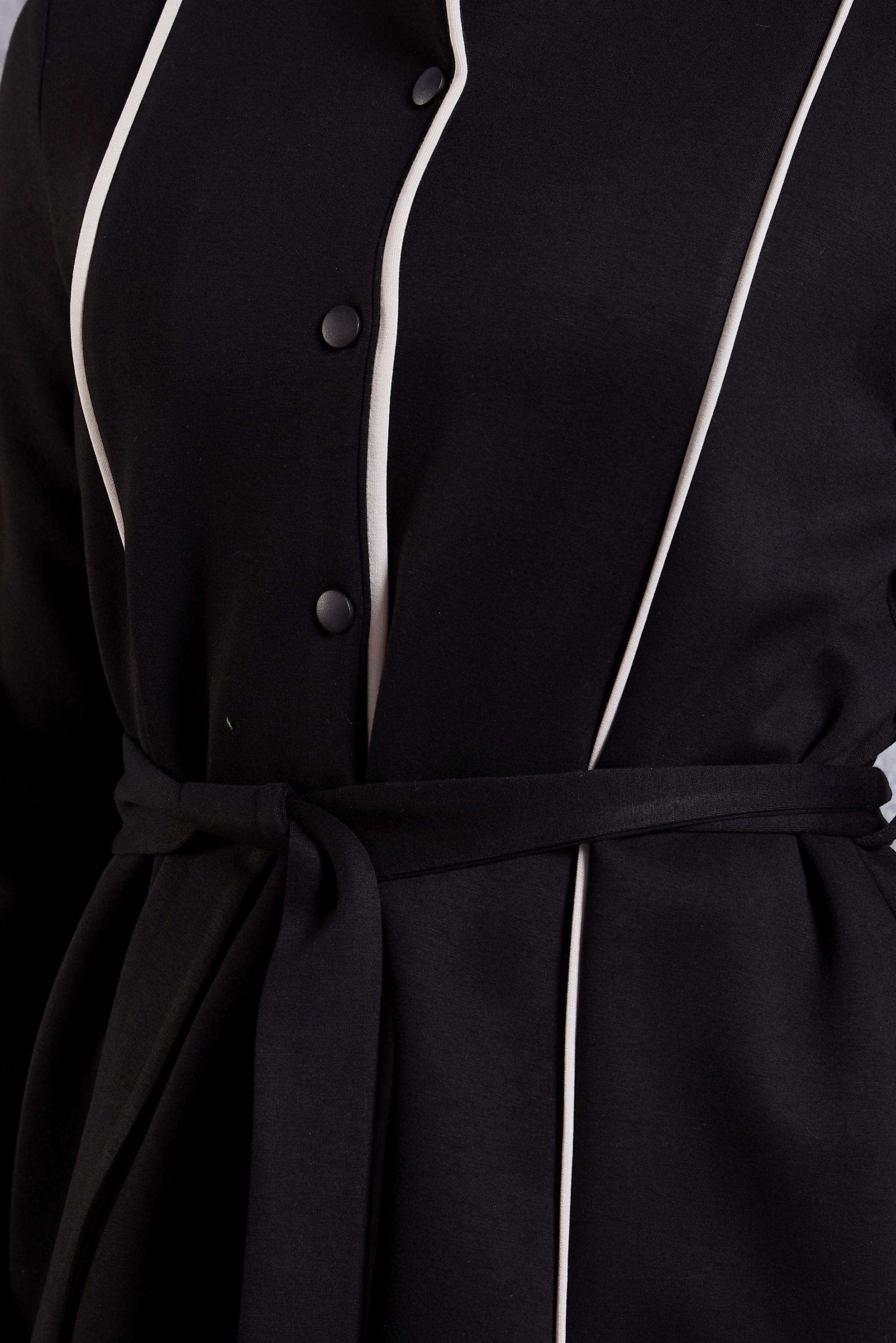 Vêtements hijab NOIR ENSEMBLE DE SURVÊTEMENT CEINTURE 45262