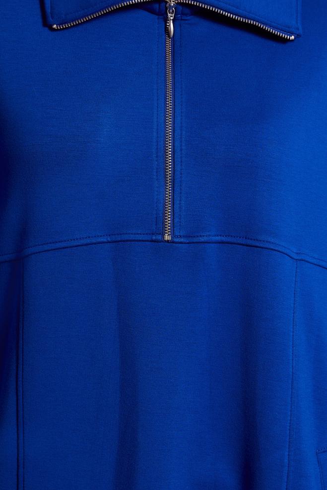 Tesettür giyim LACİVERT YAKASI FERMUARLI EŞOFMAN TUNİK 45264 - ALVİNA