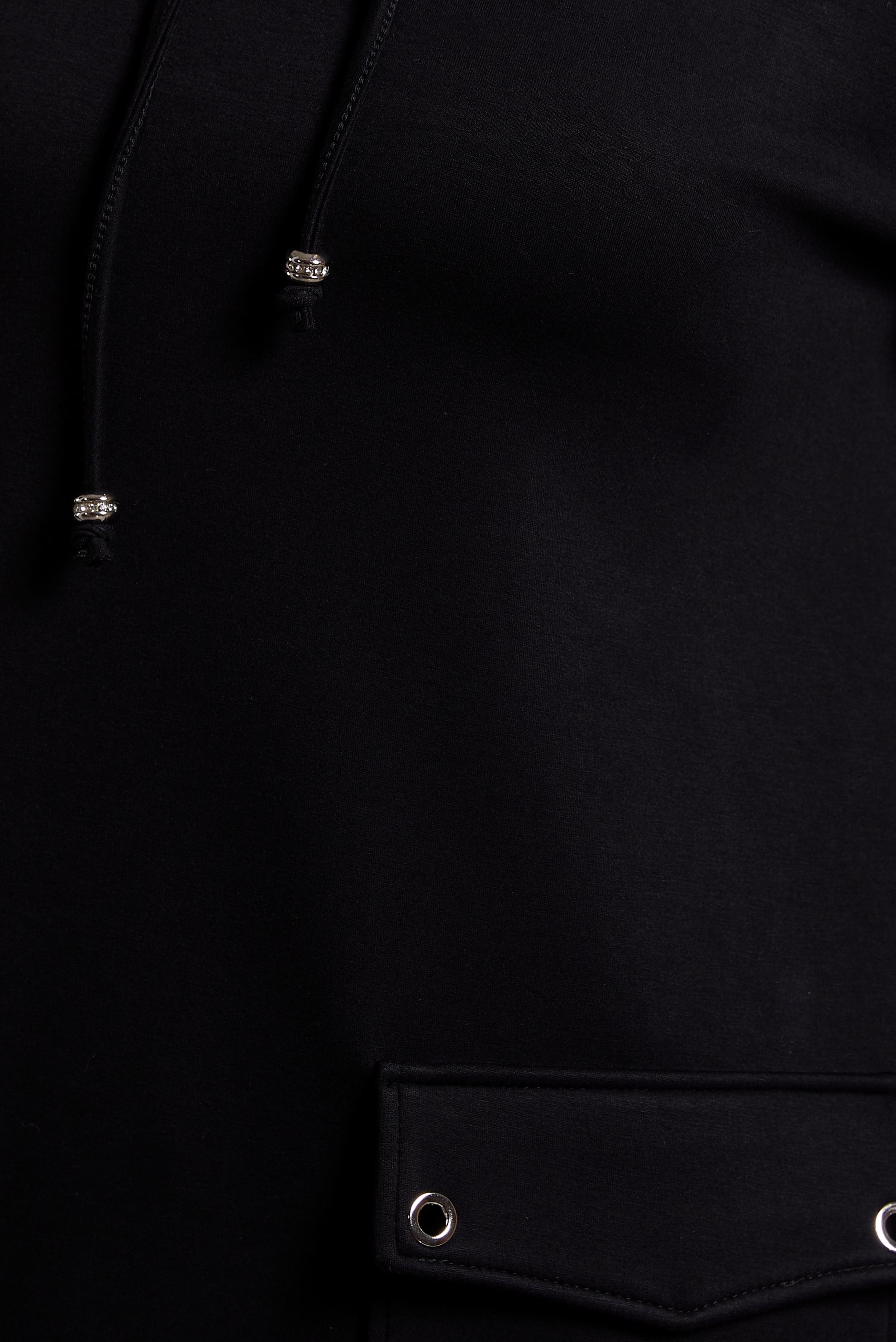 Vêtements hijab NOIR TUNIQUE DE SURVÊTEMENT AVEC POCHE 45266