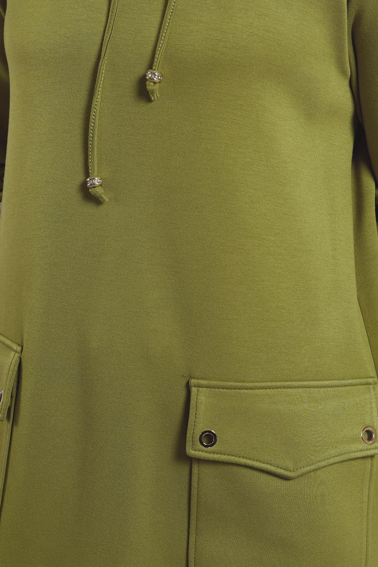 Hijab clothing GREEN TRACKSUIT TUNIC WITH POCKET 45266