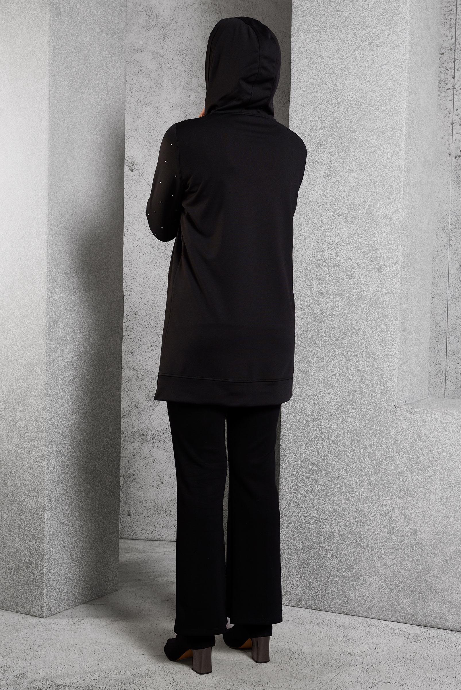 Hijab clothing BLACK GEM DETAILED TRACKSUIT TUNIC 45272