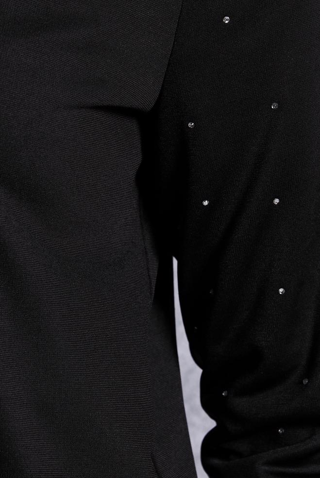 Tesettür giyim SİYAH TAŞ DETAYLI EŞOFMAN TUNİK 45272  - ALVİNA