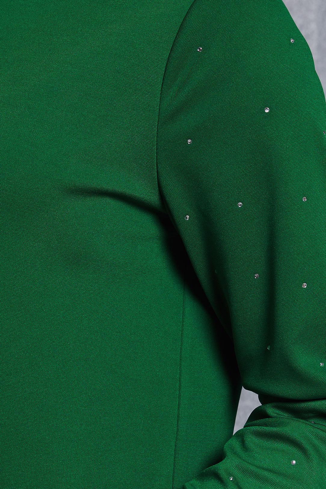 Vêtements hijab VERT TUNIQUE DE SURVÊTEMENT À DÉTAILS DE GEMMES 45272