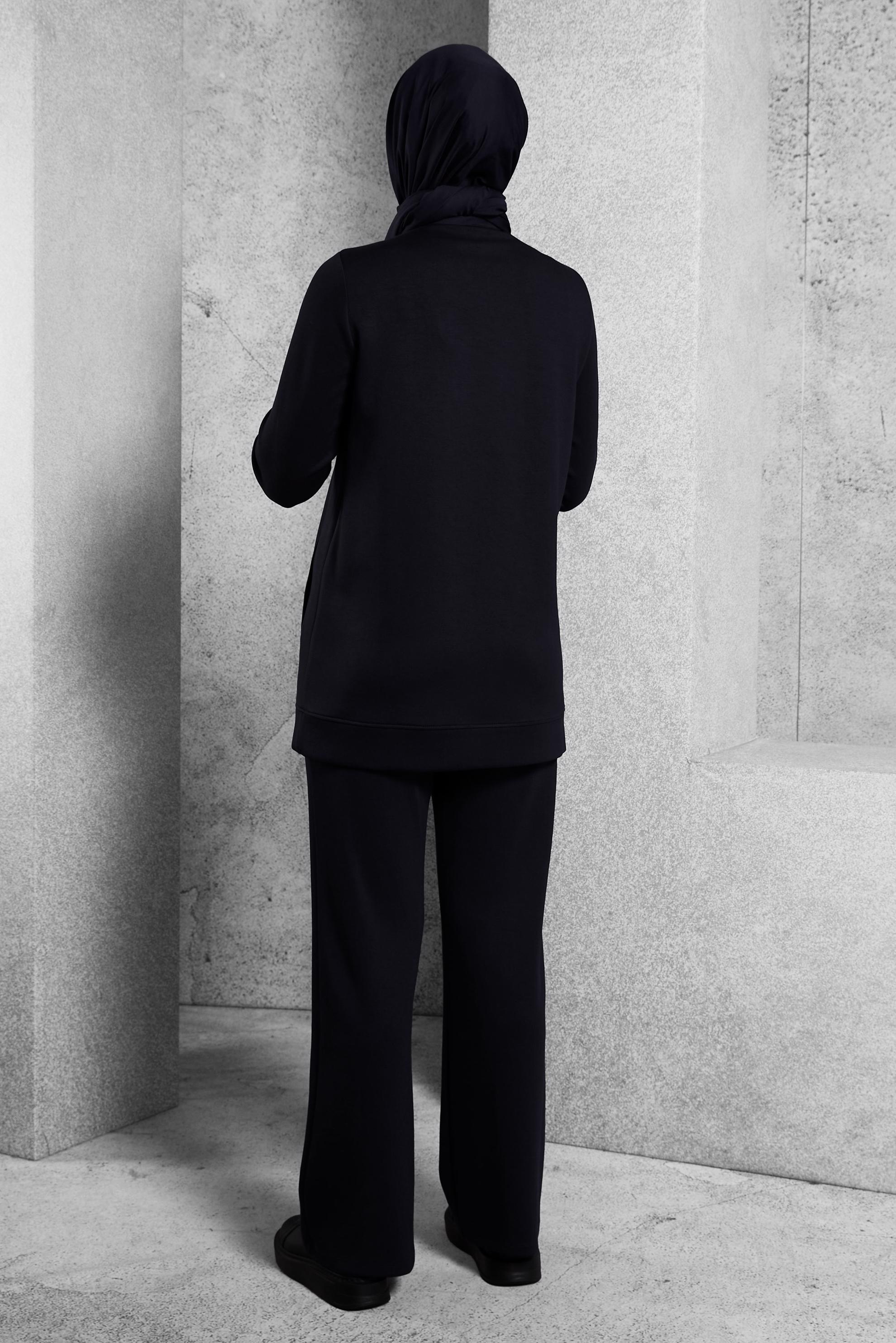 Hijab clothing BLACK TRACKSUIT SET WITH PANTS 45286