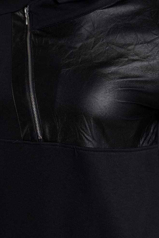 Hijab clothing BLACK TRACKSUIT SET WITH PANTS 45286 - ALVİNA