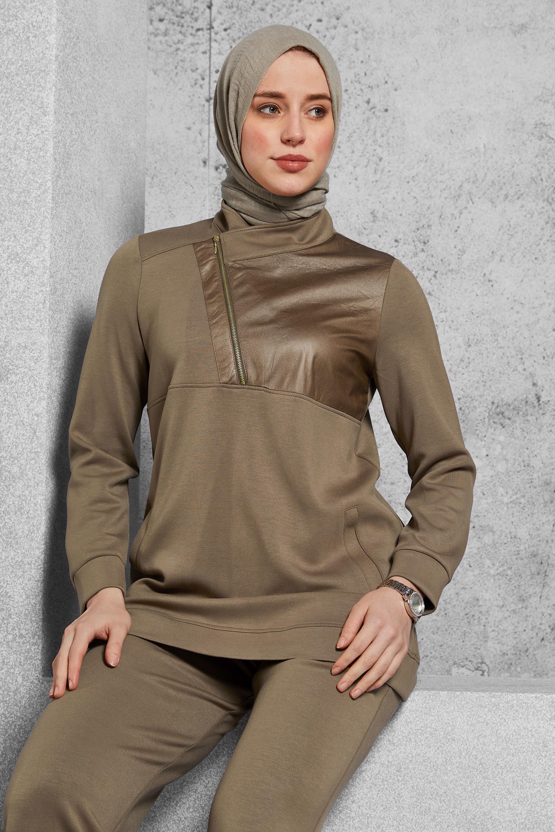 Hijab clothing MINK TRACKSUIT SET WITH PANTS 45286