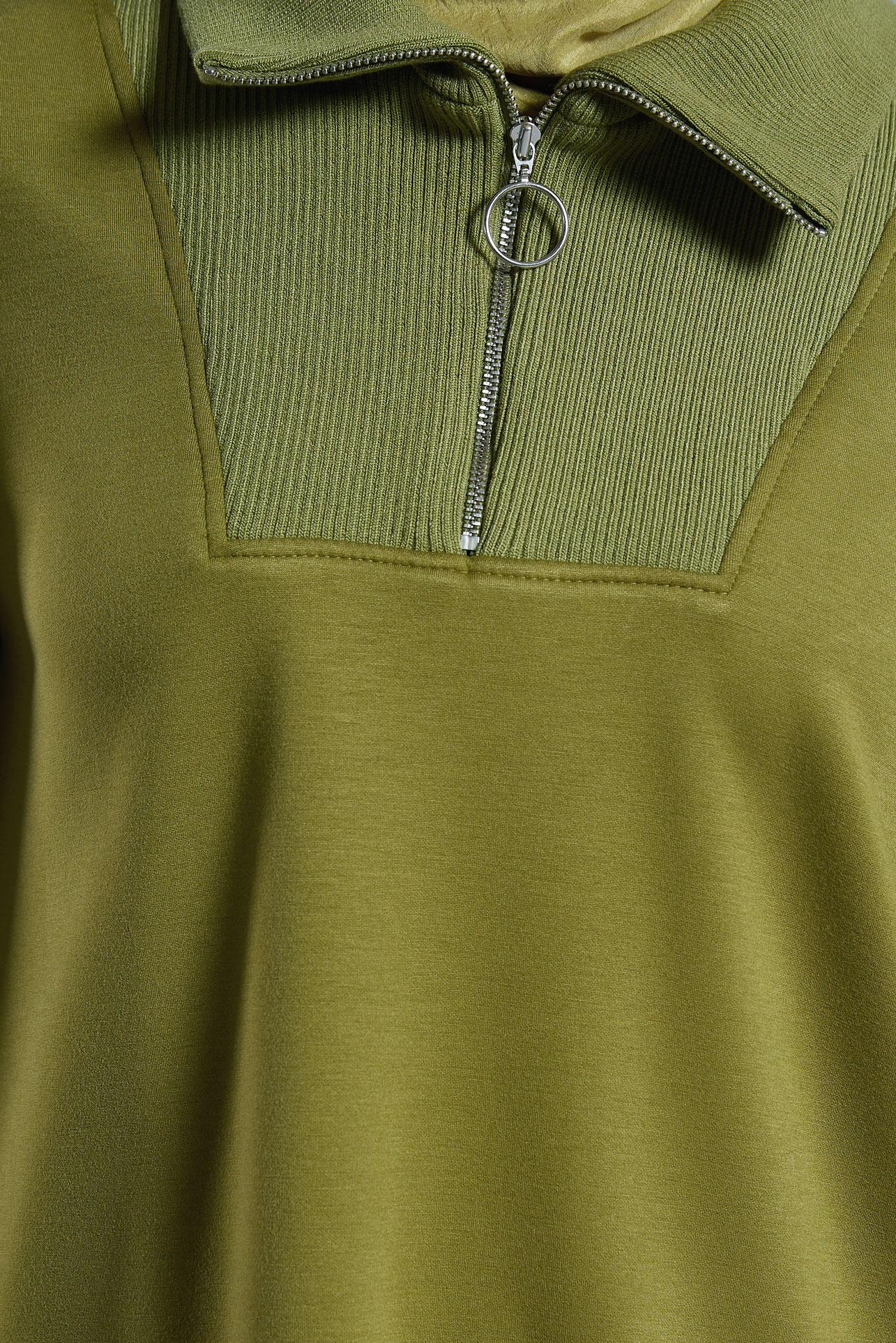 Vêtements hijab VERT TUNIQUE DE SURVÊTEMENT À COL FERMÉ 45287