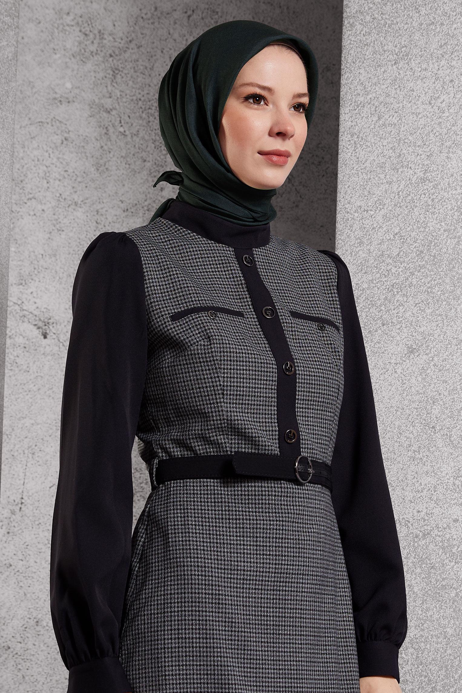 Tesettür giyim SİYAH ALVİNA SOFT EŞARP 8500