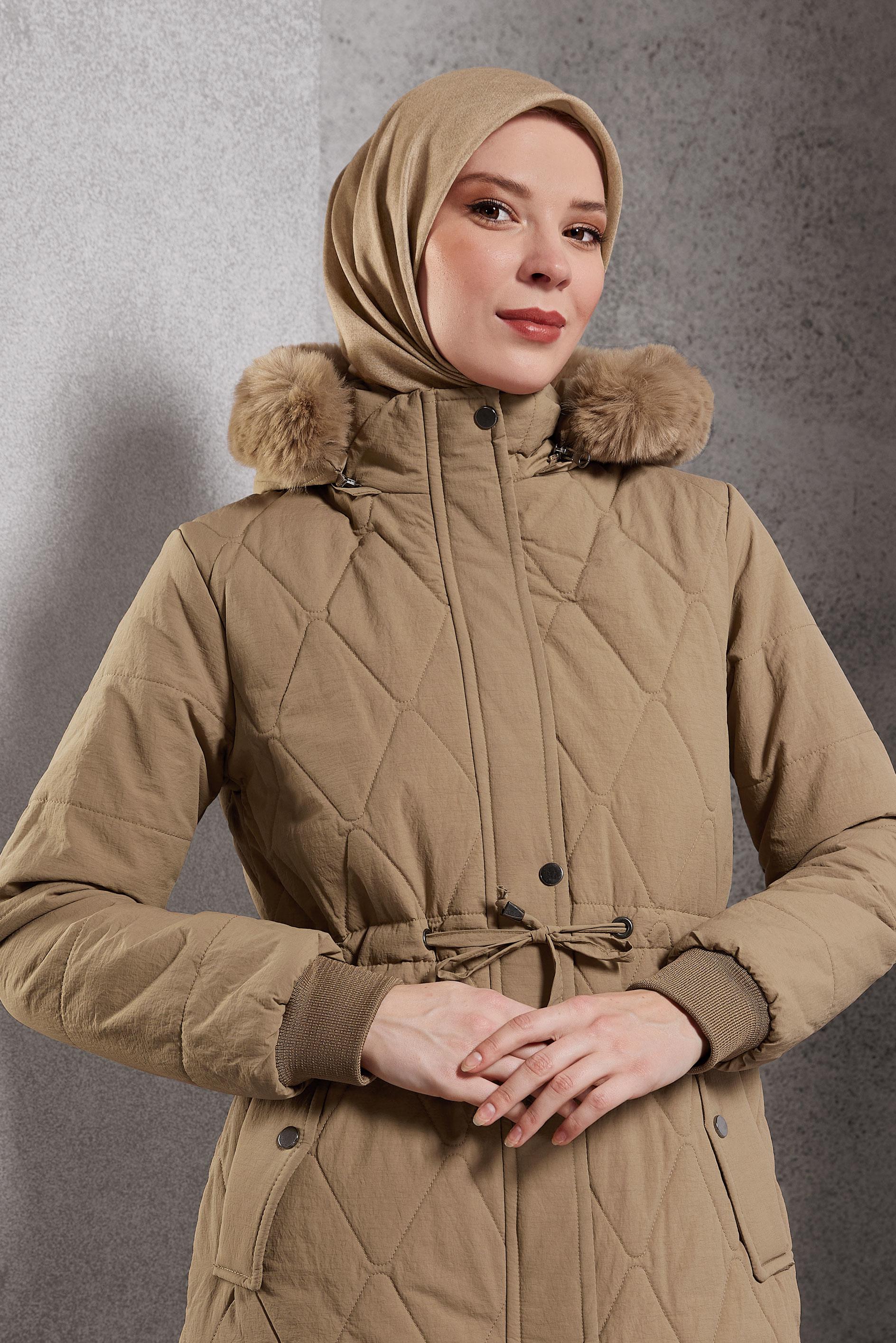 Tesettür giyim BEJ ALVİNA SOFT EŞARP 8500