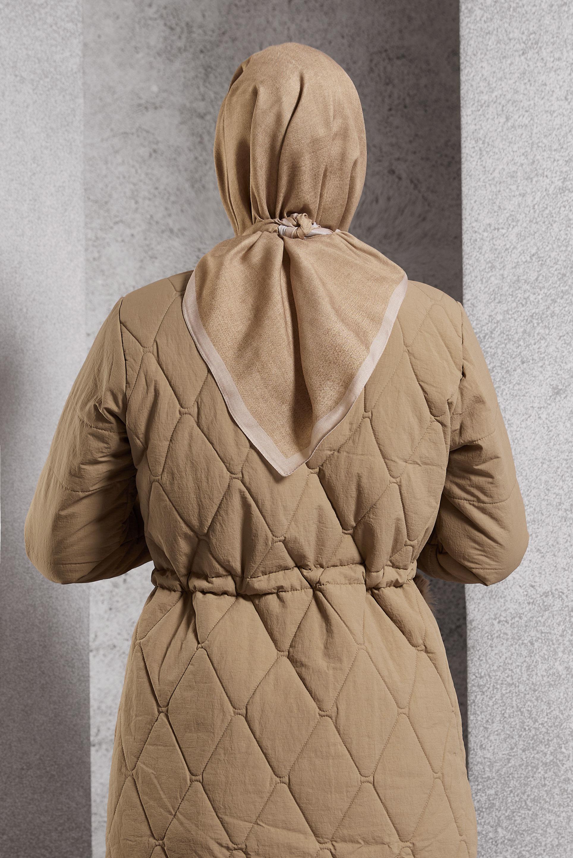 Tesettür giyim BEJ ALVİNA SOFT EŞARP 8500