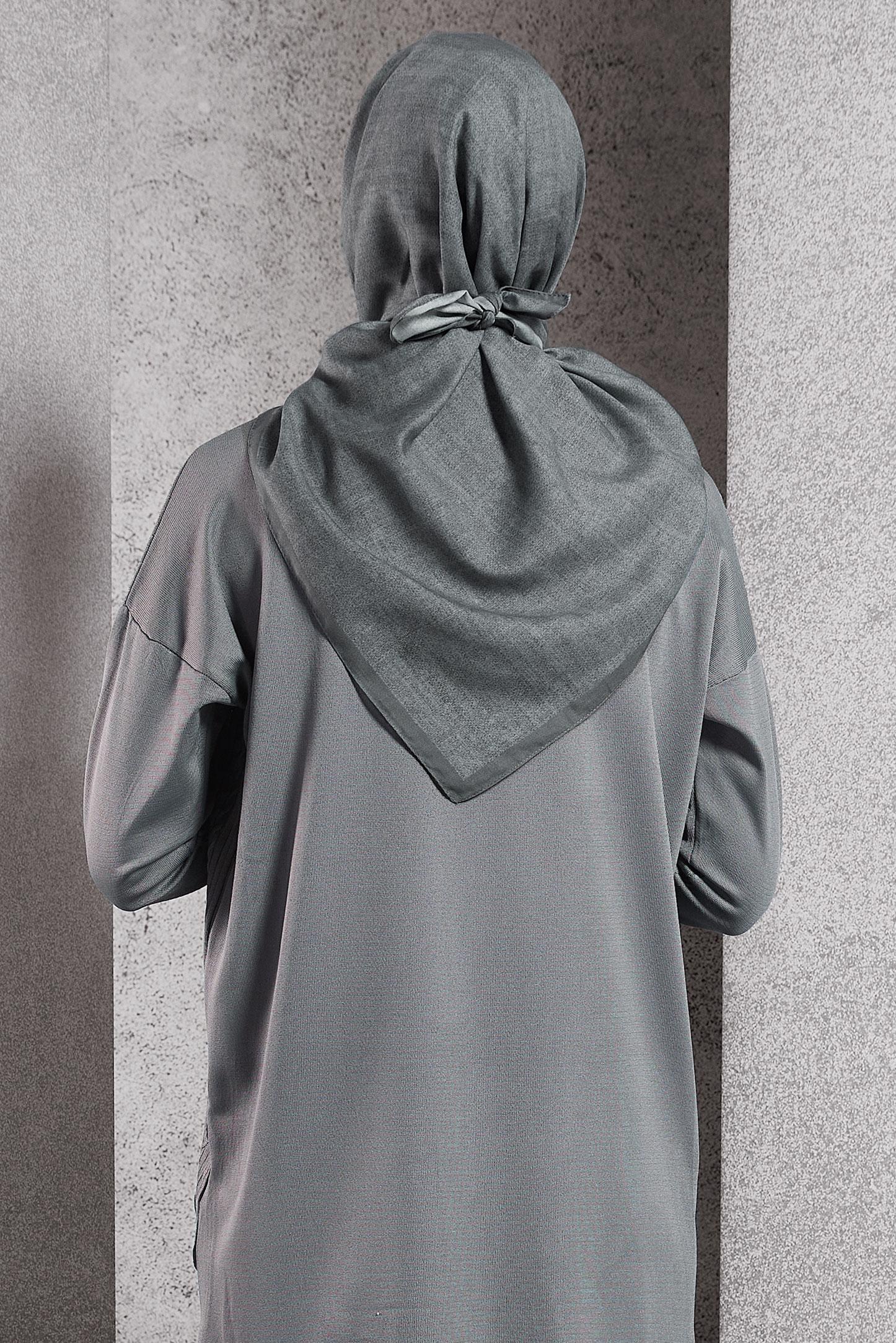 Tesettür giyim GRİ ALVİNA SOFT EŞARP 8500
