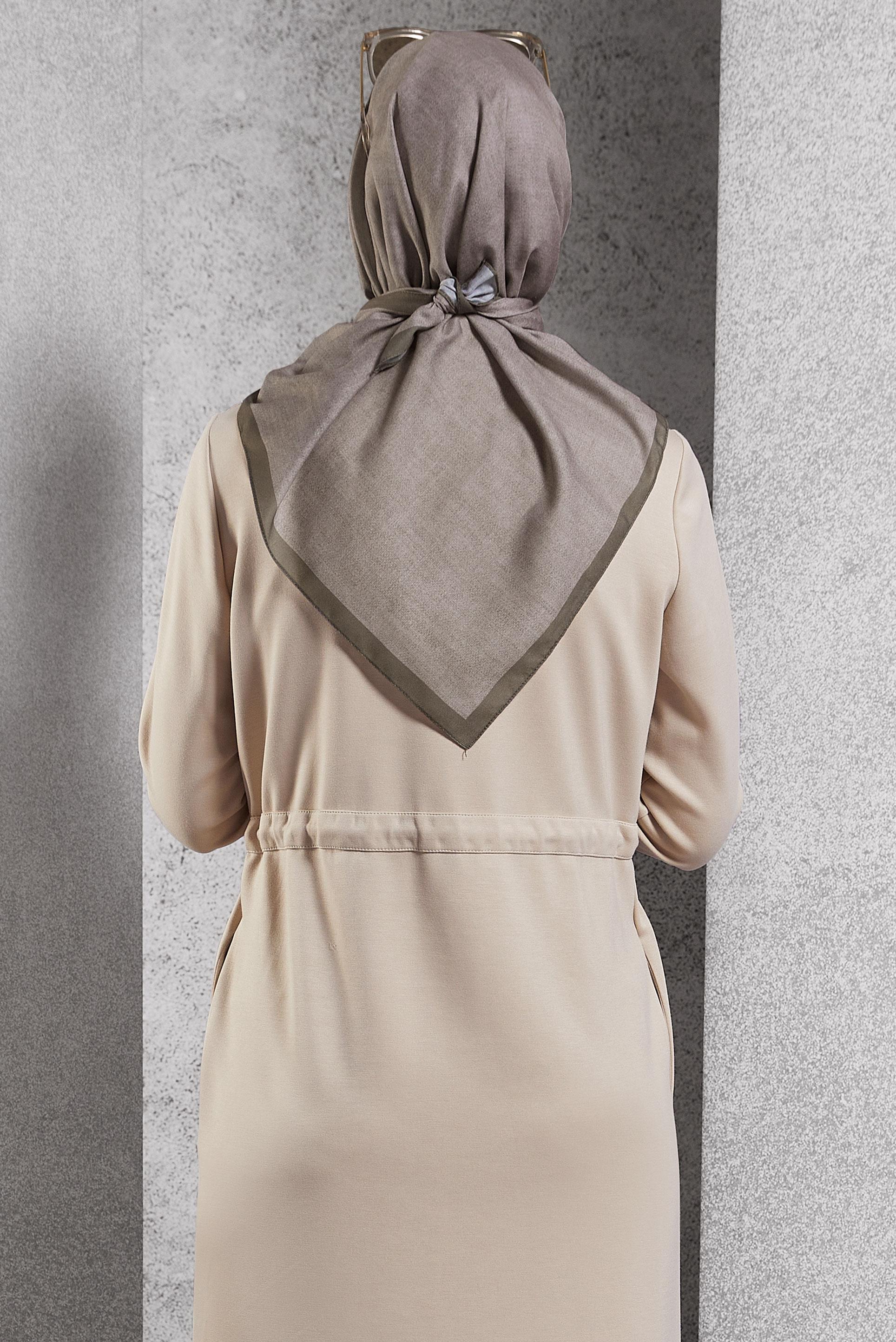 Tesettür giyim VİZON ALVİNA SOFT EŞARP 8500