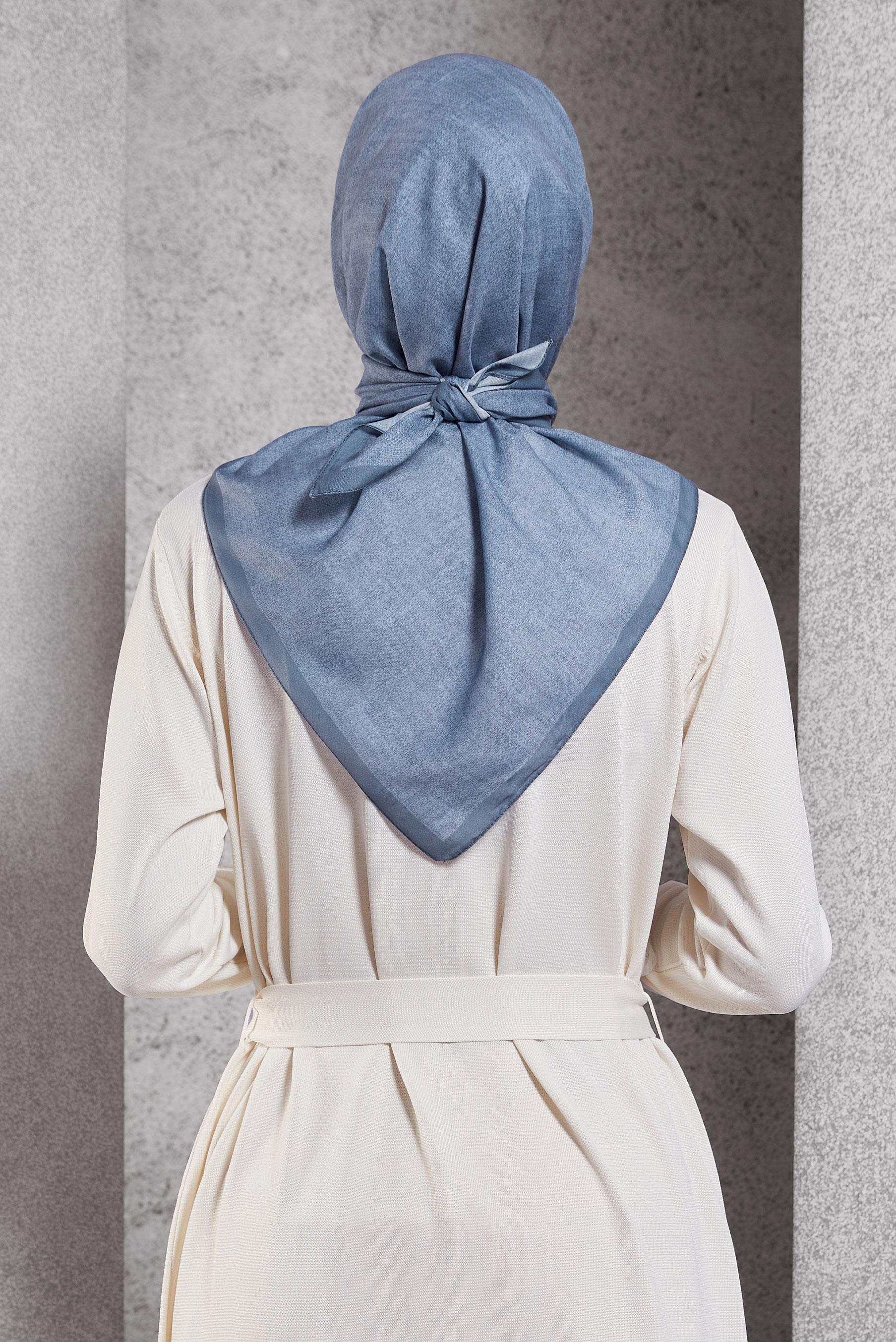 Tesettür giyim LACİVERT ALVİNA SOFT EŞARP 8500