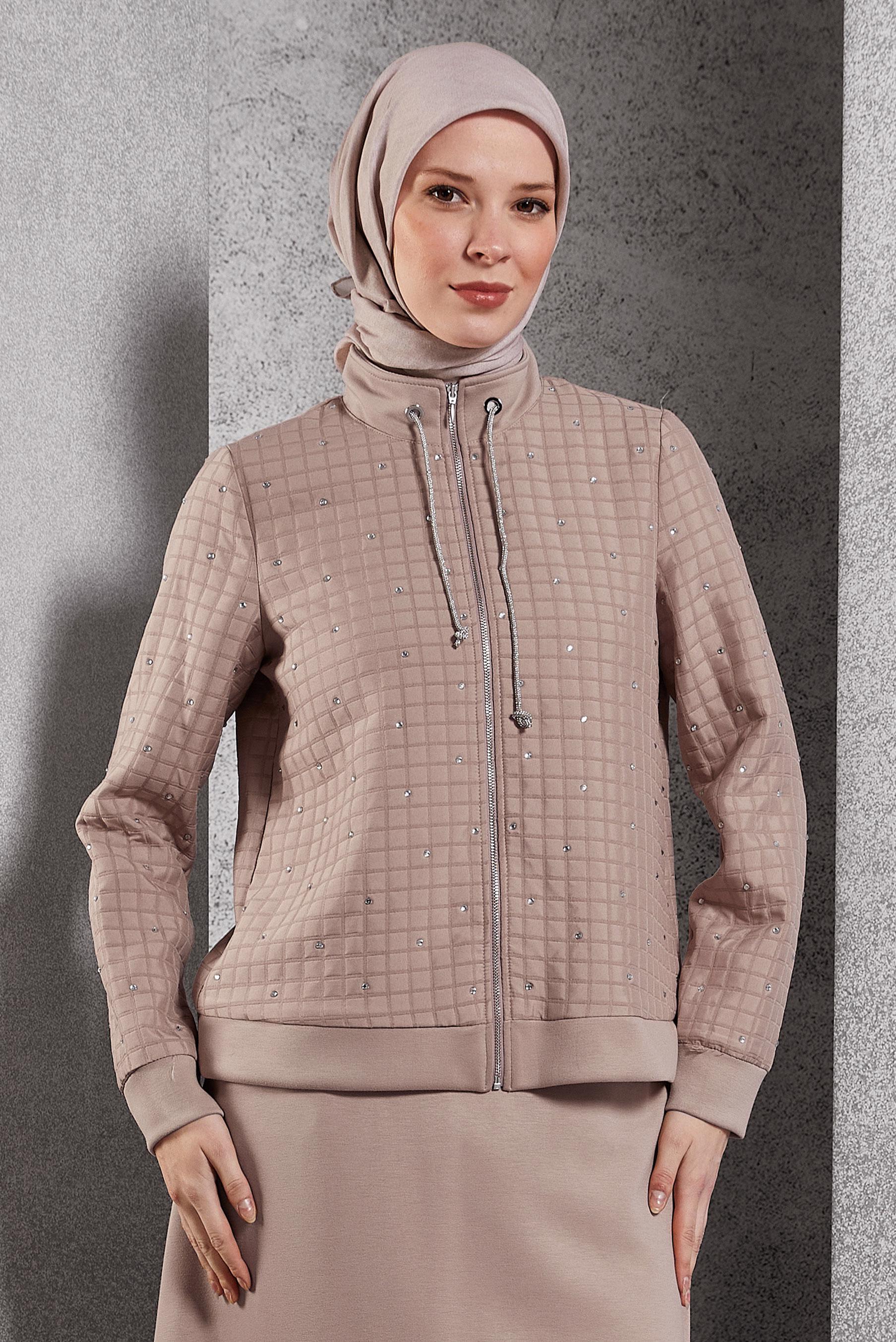 Tesettür giyim BEJ ALVİNA SOFT EŞARP 8500