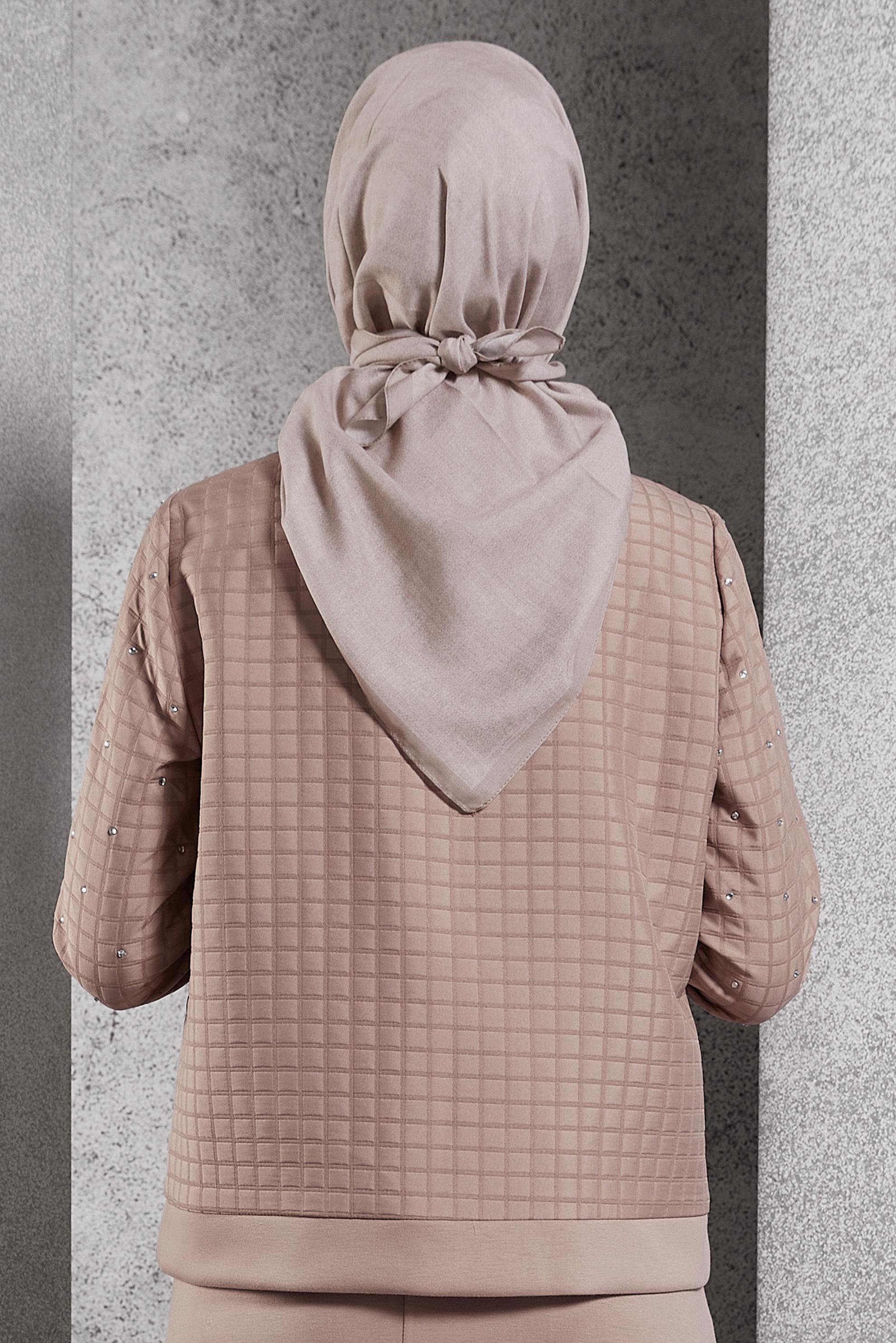 Tesettür giyim BEJ ALVİNA SOFT EŞARP 8500