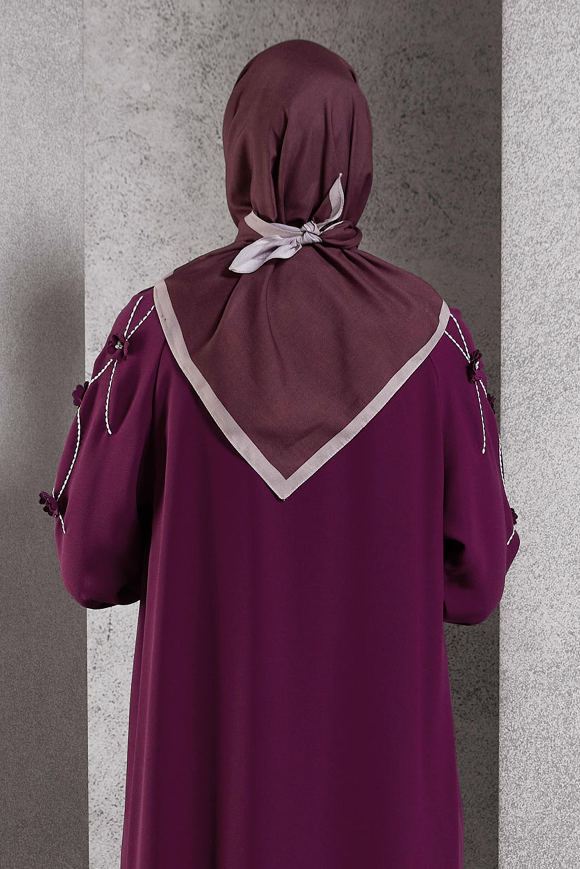 Tesettür giyim BORDO ALVİNA SOFT EŞARP 8500