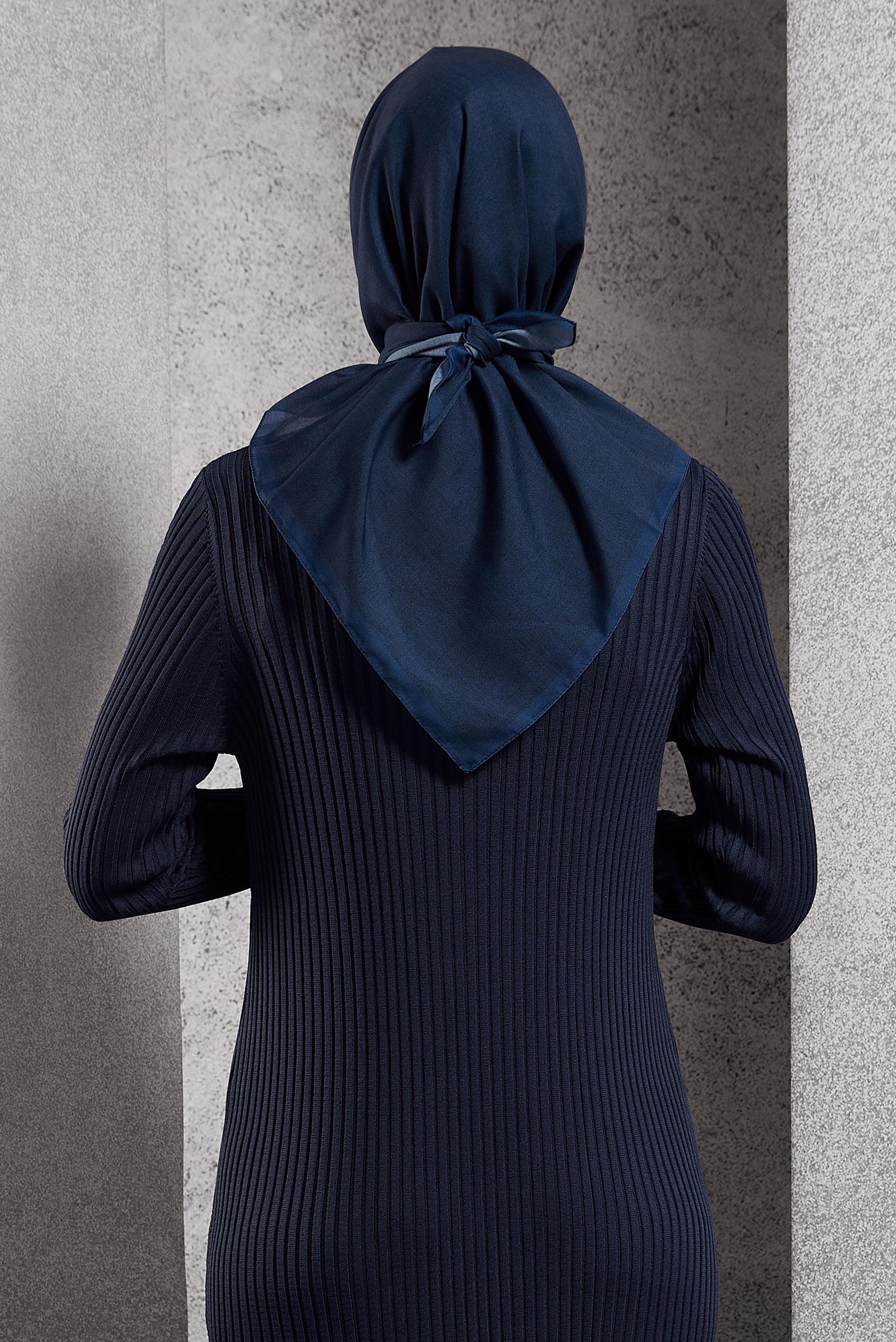 Tesettür giyim LACİVERT ALVİNA SOFT EŞARP 8500