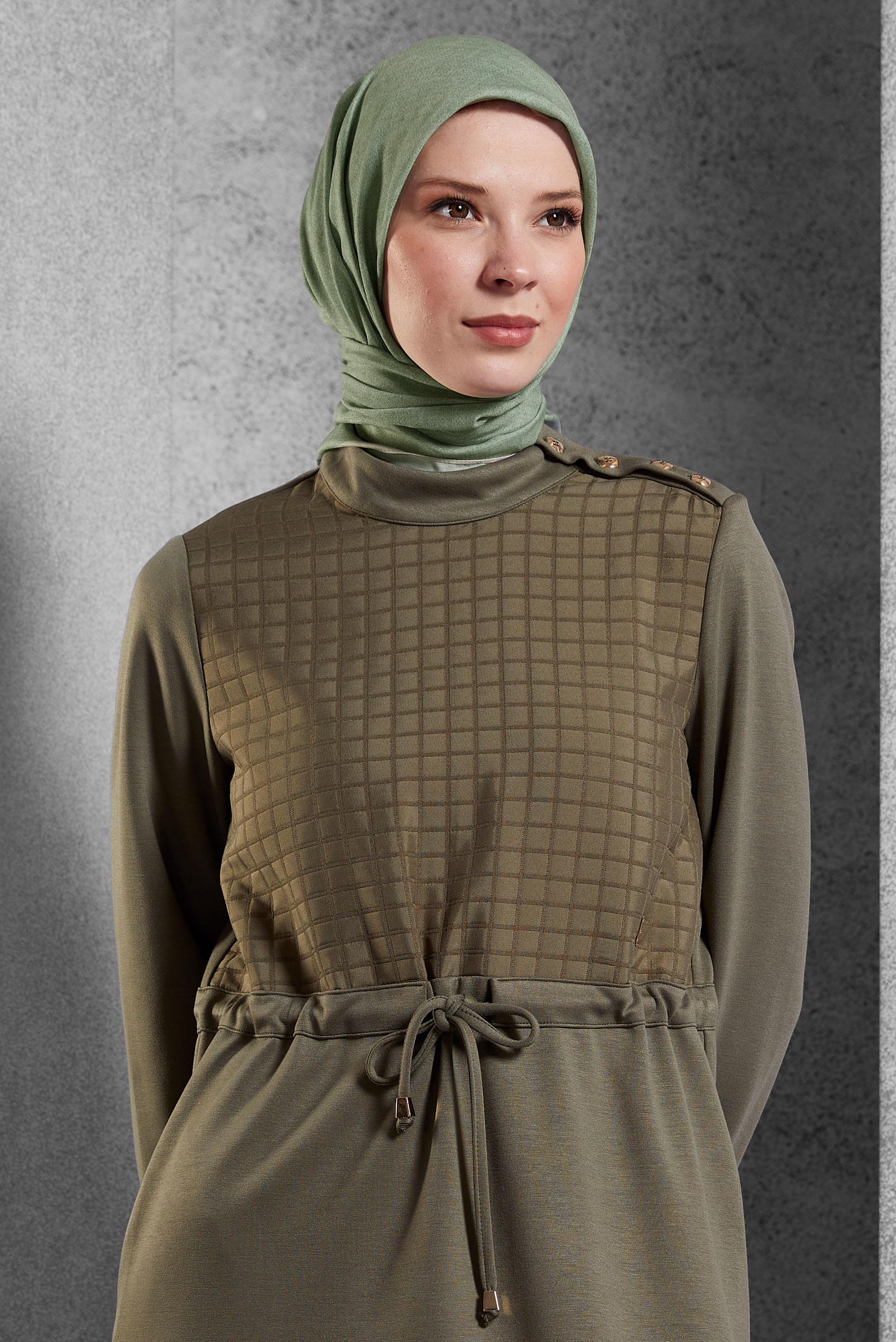 Tesettür giyim YEŞİL ALVİNA SOFT EŞARP 8500