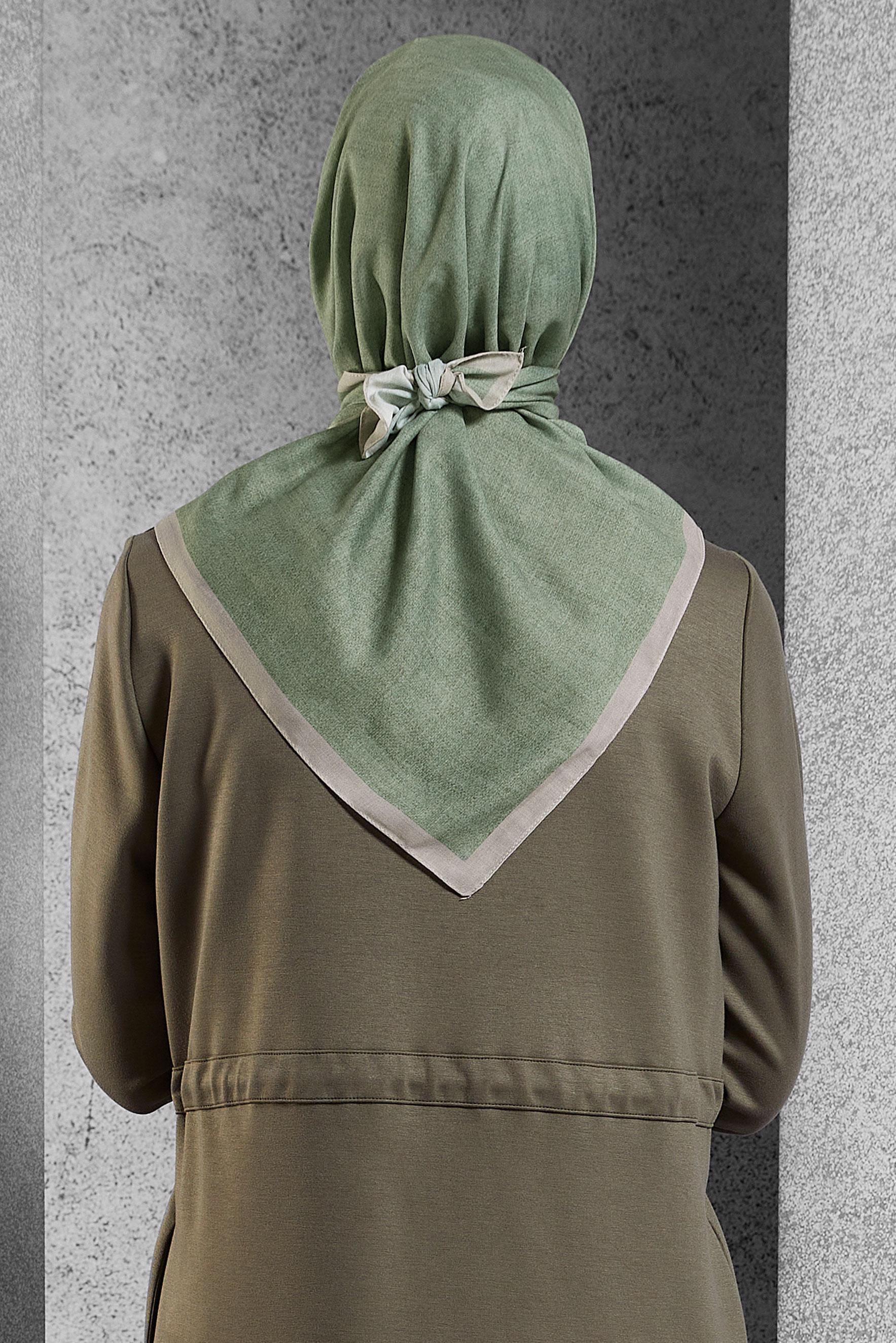 Tesettür giyim YEŞİL ALVİNA SOFT EŞARP 8500