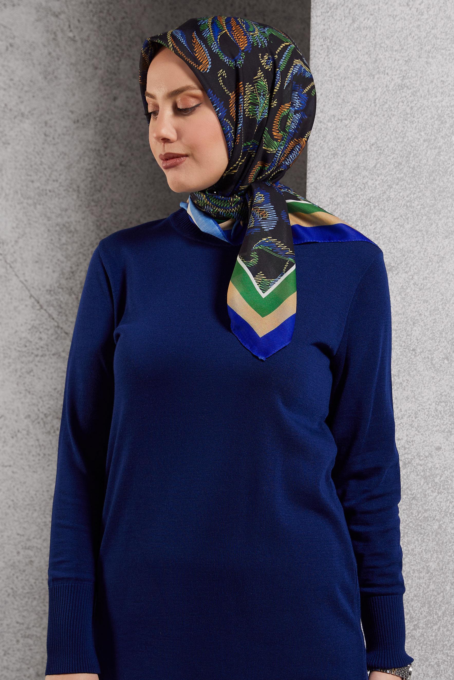 Tesettür giyim YEŞİL ALVİNA SOFT EŞARP 8514