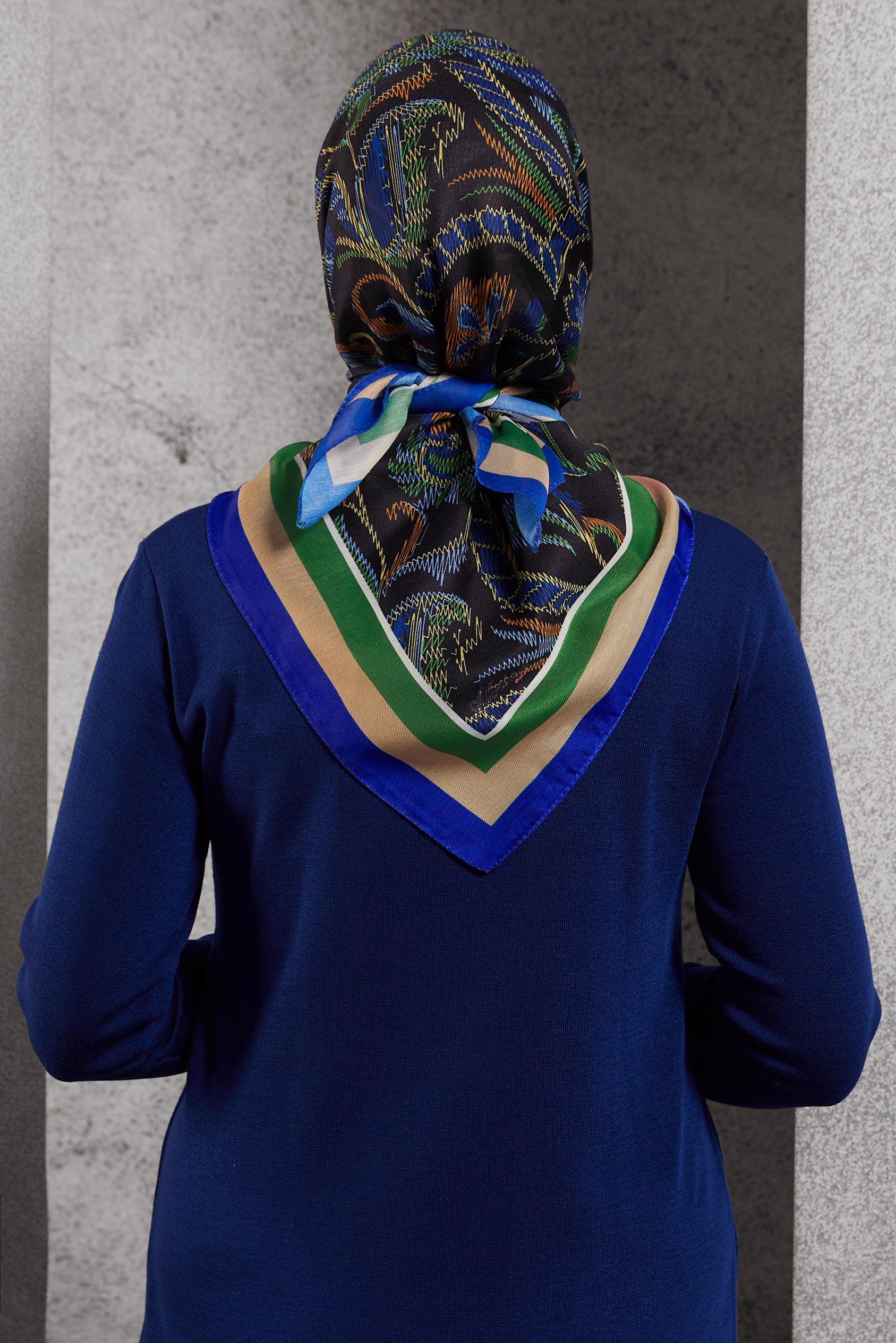 Tesettür giyim YEŞİL ALVİNA SOFT EŞARP 8514