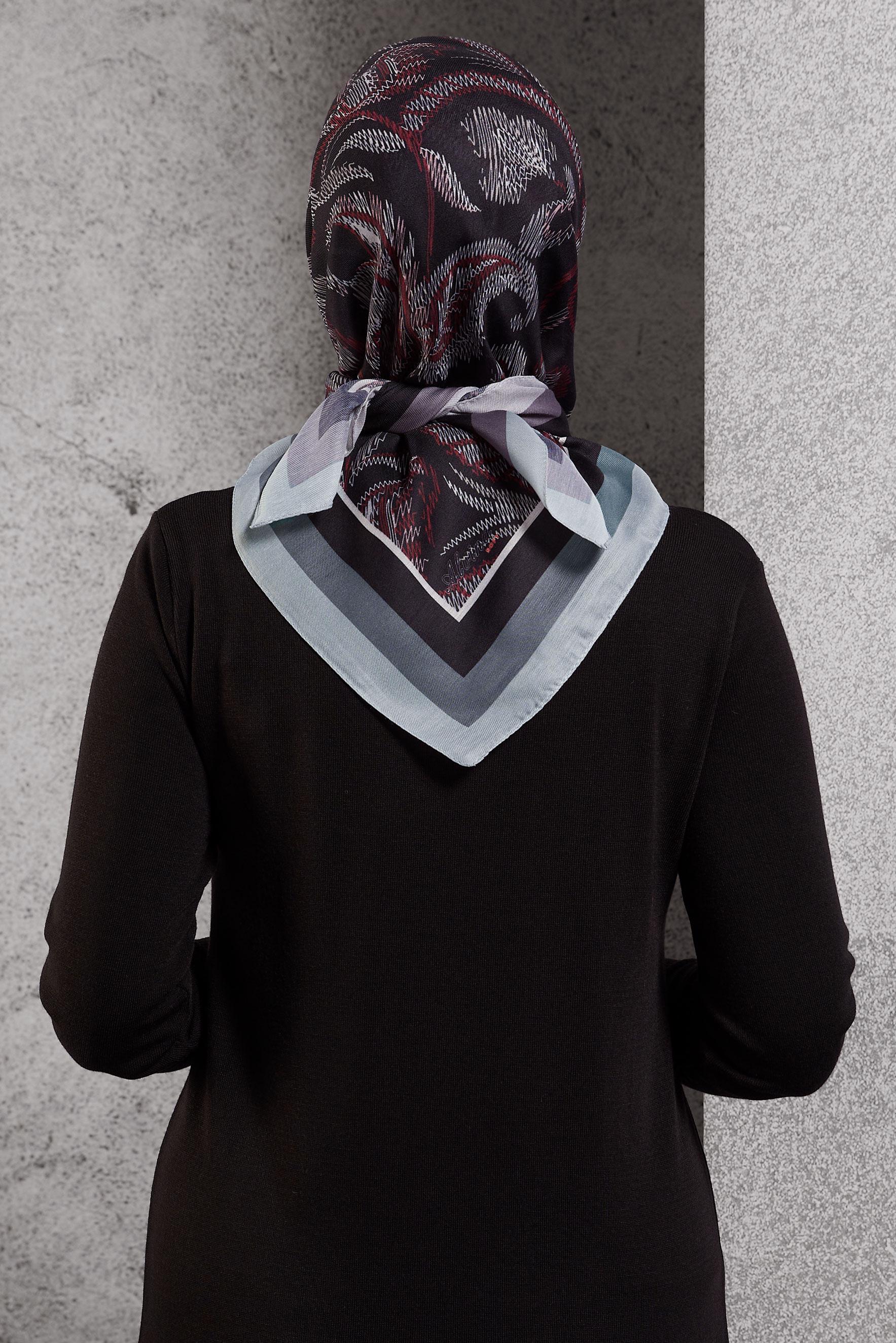 Tesettür giyim GRİ ALVİNA SOFT EŞARP 8514