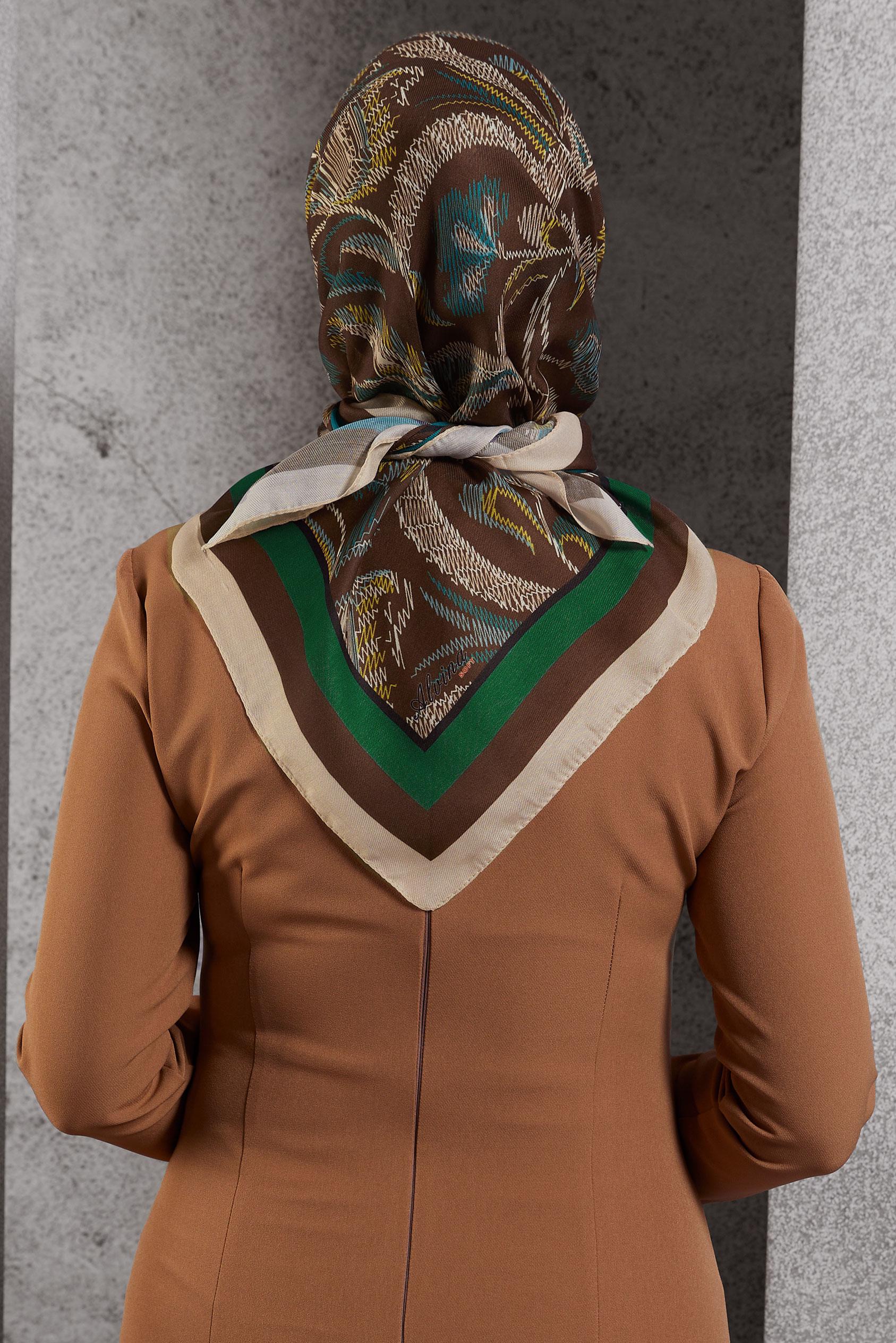 Tesettür giyim HAKİ ALVİNA SOFT EŞARP 8514