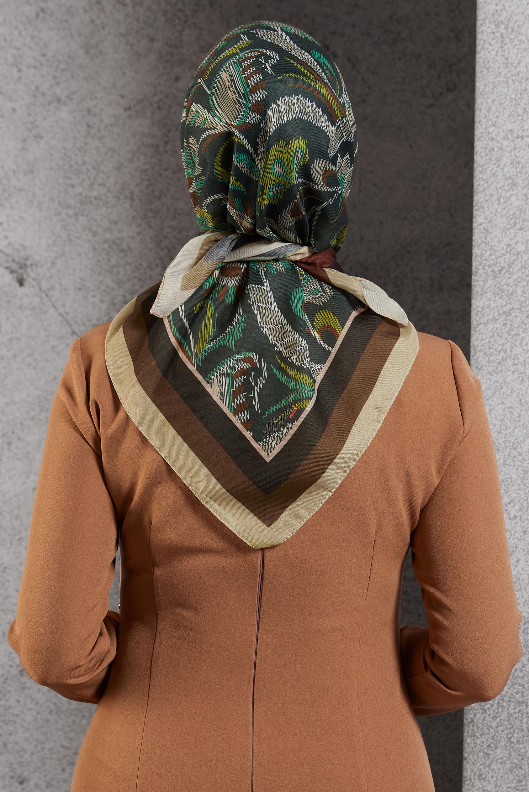 Tesettür giyim KAHVE ALVİNA SOFT EŞARP 8514